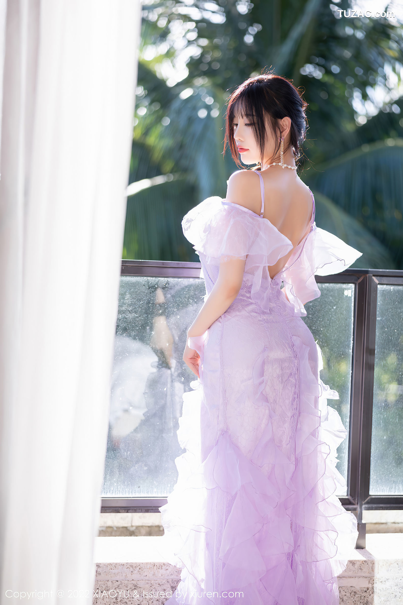 XiaoYu语画界-816-杨晨晨Yome-海南旅拍户外泳池轻透长裙-2022.07.08