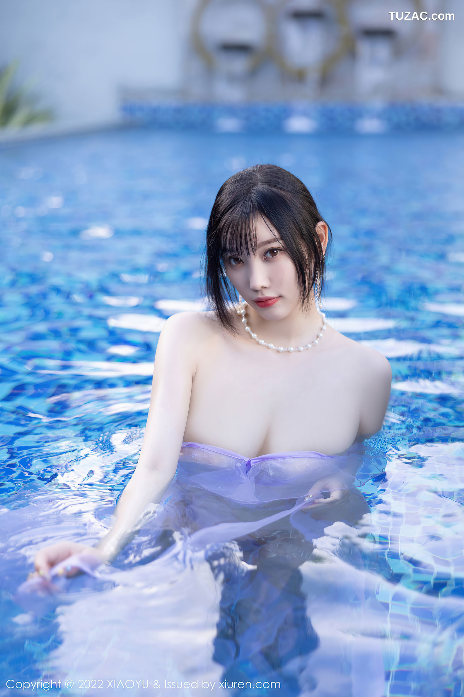 XiaoYu语画界-816-杨晨晨Yome-海南旅拍户外泳池轻透长裙-2022.07.08