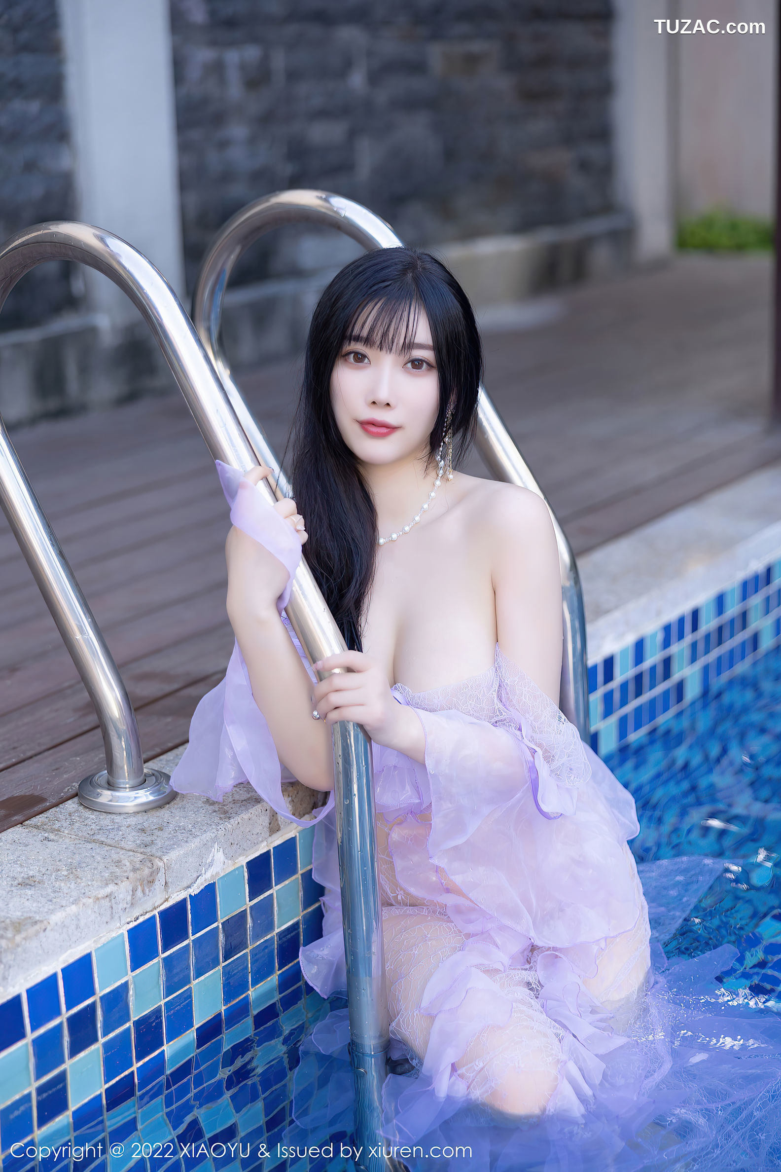 XiaoYu语画界-816-杨晨晨Yome-海南旅拍户外泳池轻透长裙-2022.07.08