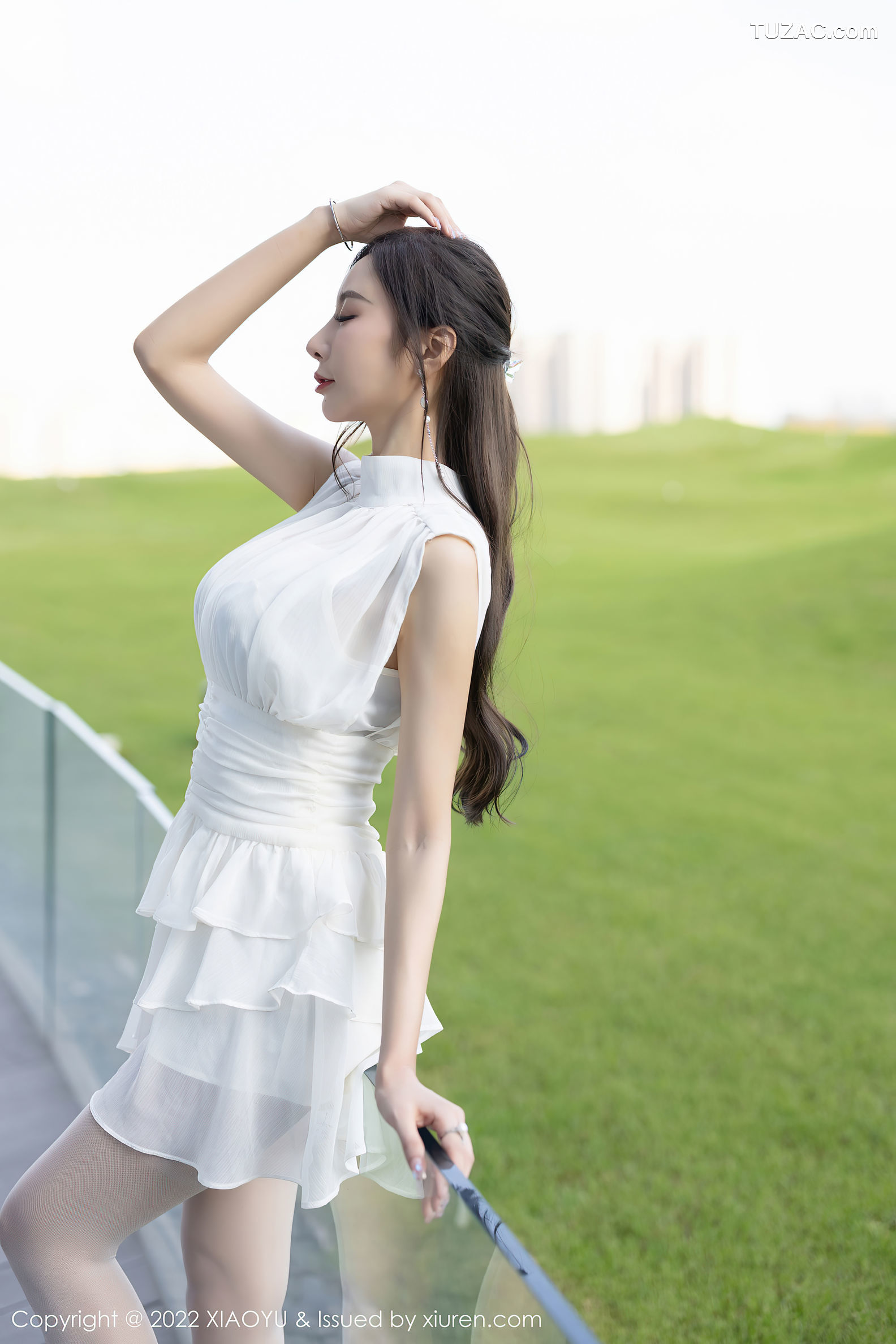 XiaoYu语画界-822-王馨瑶Yanni-白色连衣裙白丝蕾丝内衣-2022.07.18