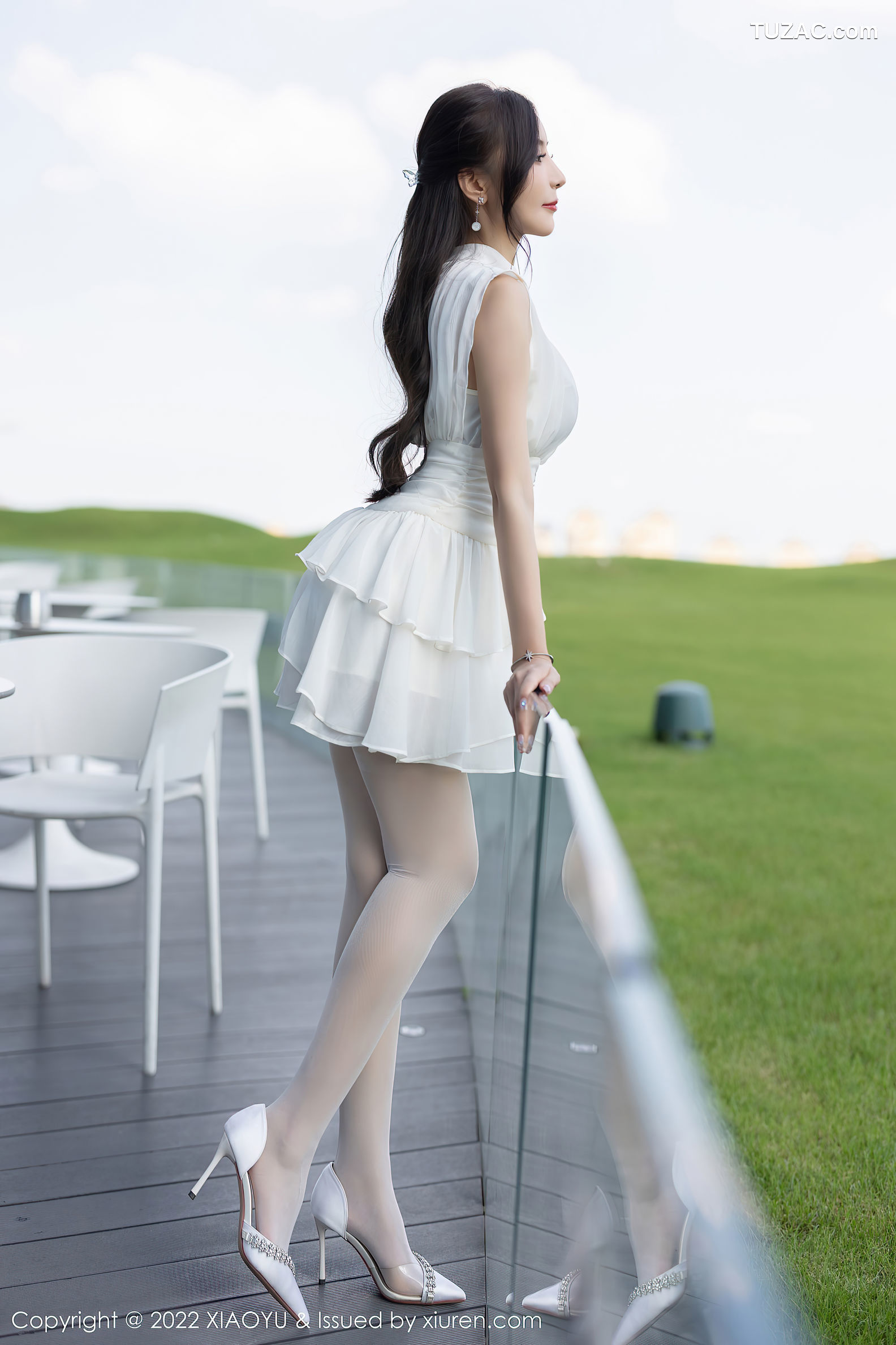 XiaoYu语画界-822-王馨瑶Yanni-白色连衣裙白丝蕾丝内衣-2022.07.18