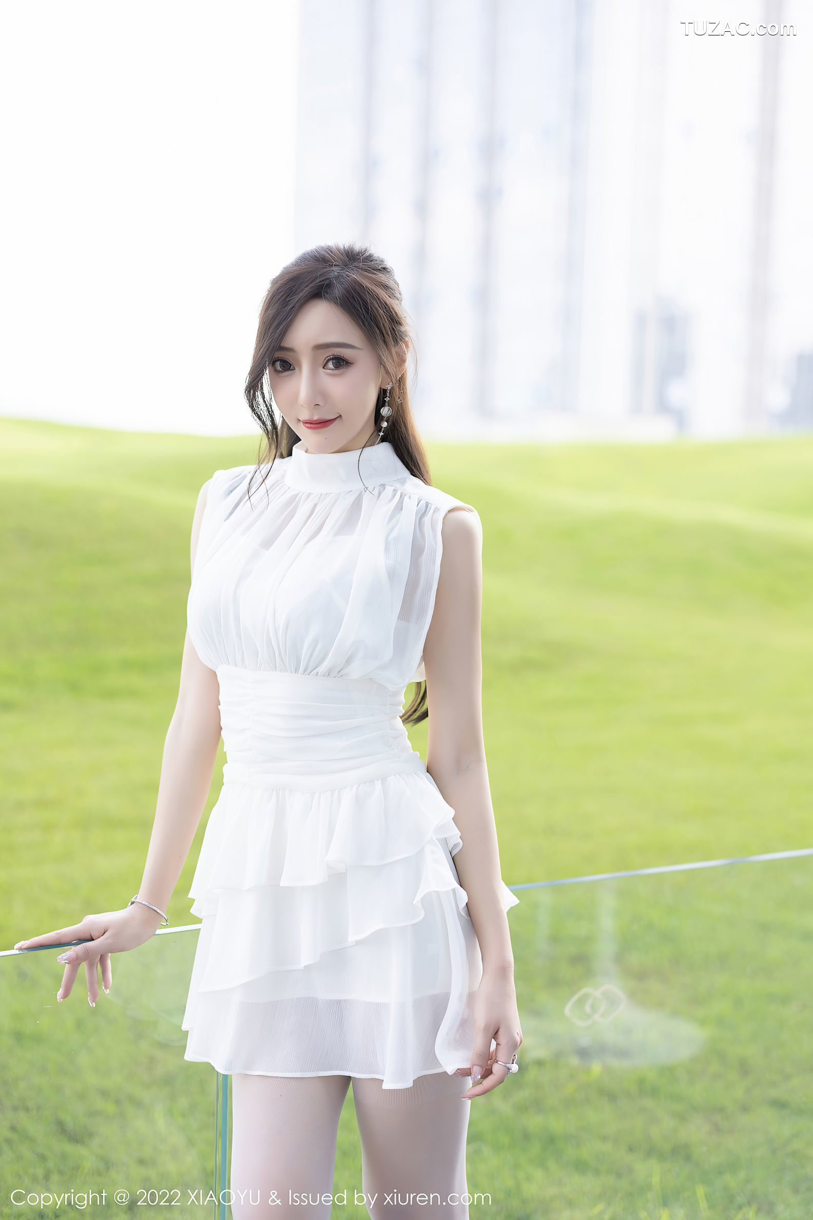 XiaoYu语画界-822-王馨瑶Yanni-白色连衣裙白丝蕾丝内衣-2022.07.18