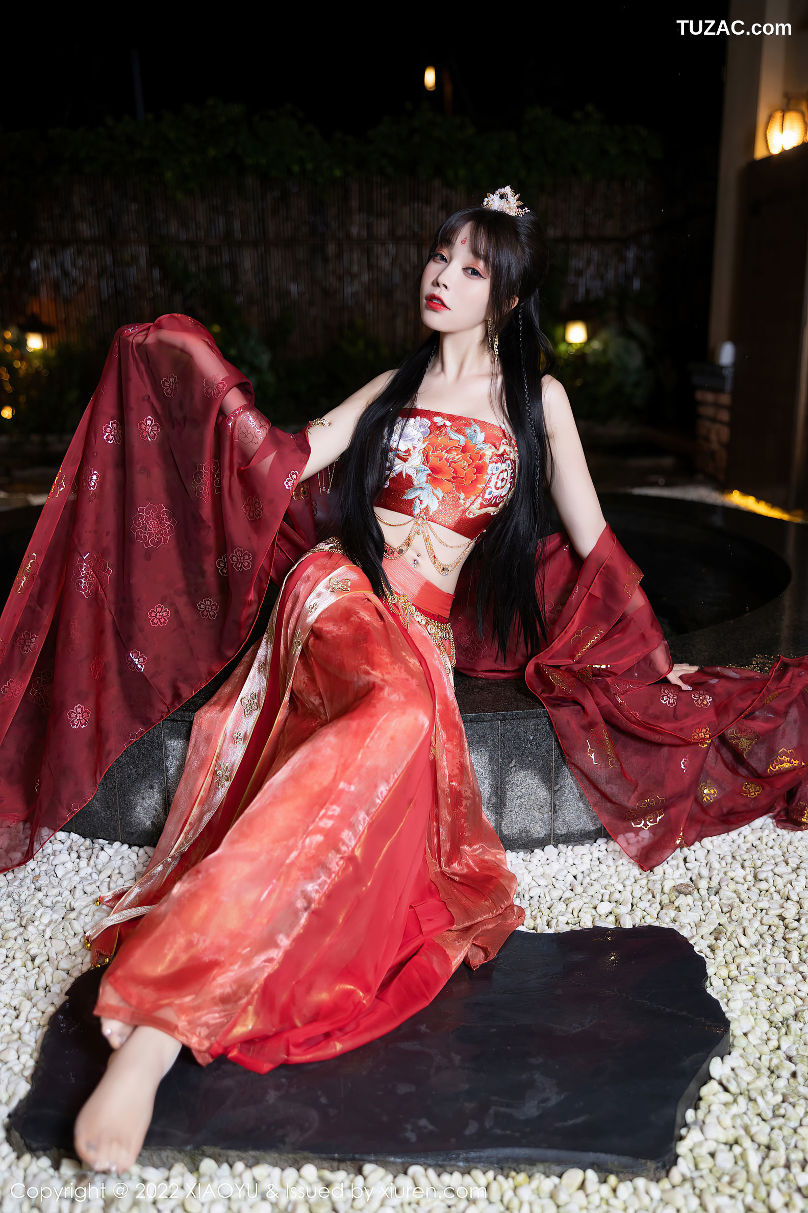 XiaoYu语画界-827-徐莉芝Booty-泳池红色轻透古装服饰-2022.07.25