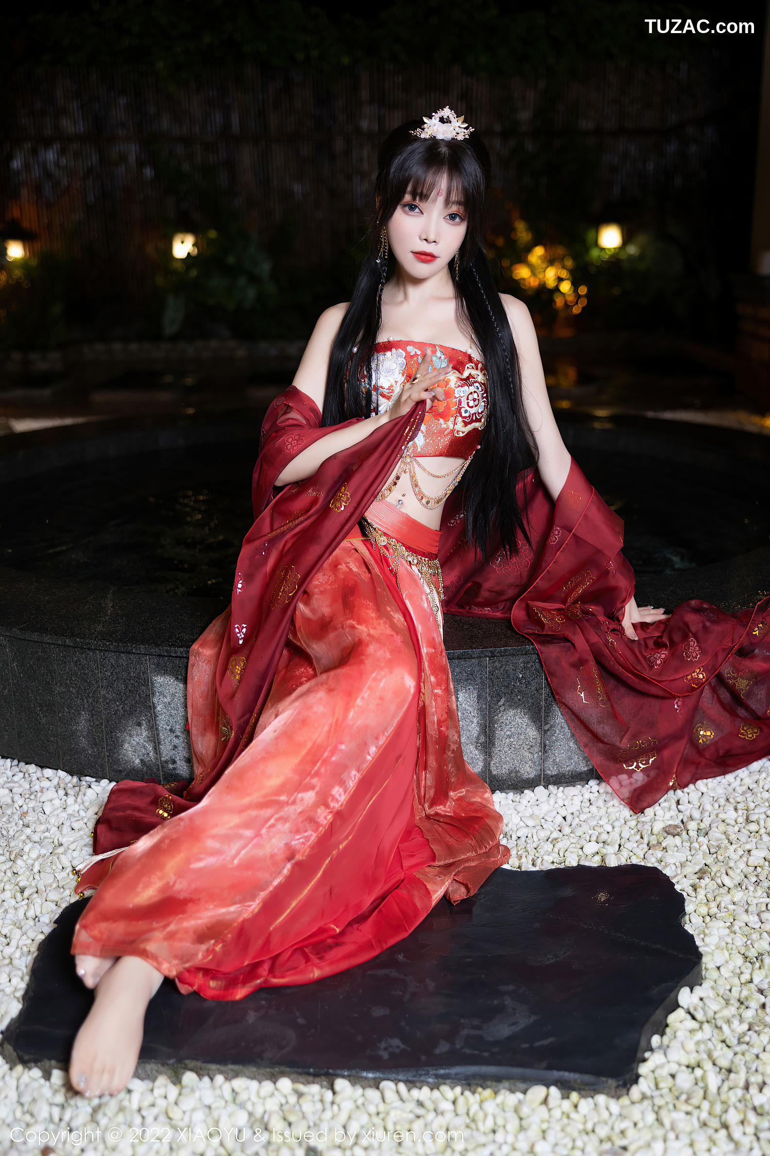 XiaoYu语画界-827-徐莉芝Booty-泳池红色轻透古装服饰-2022.07.25