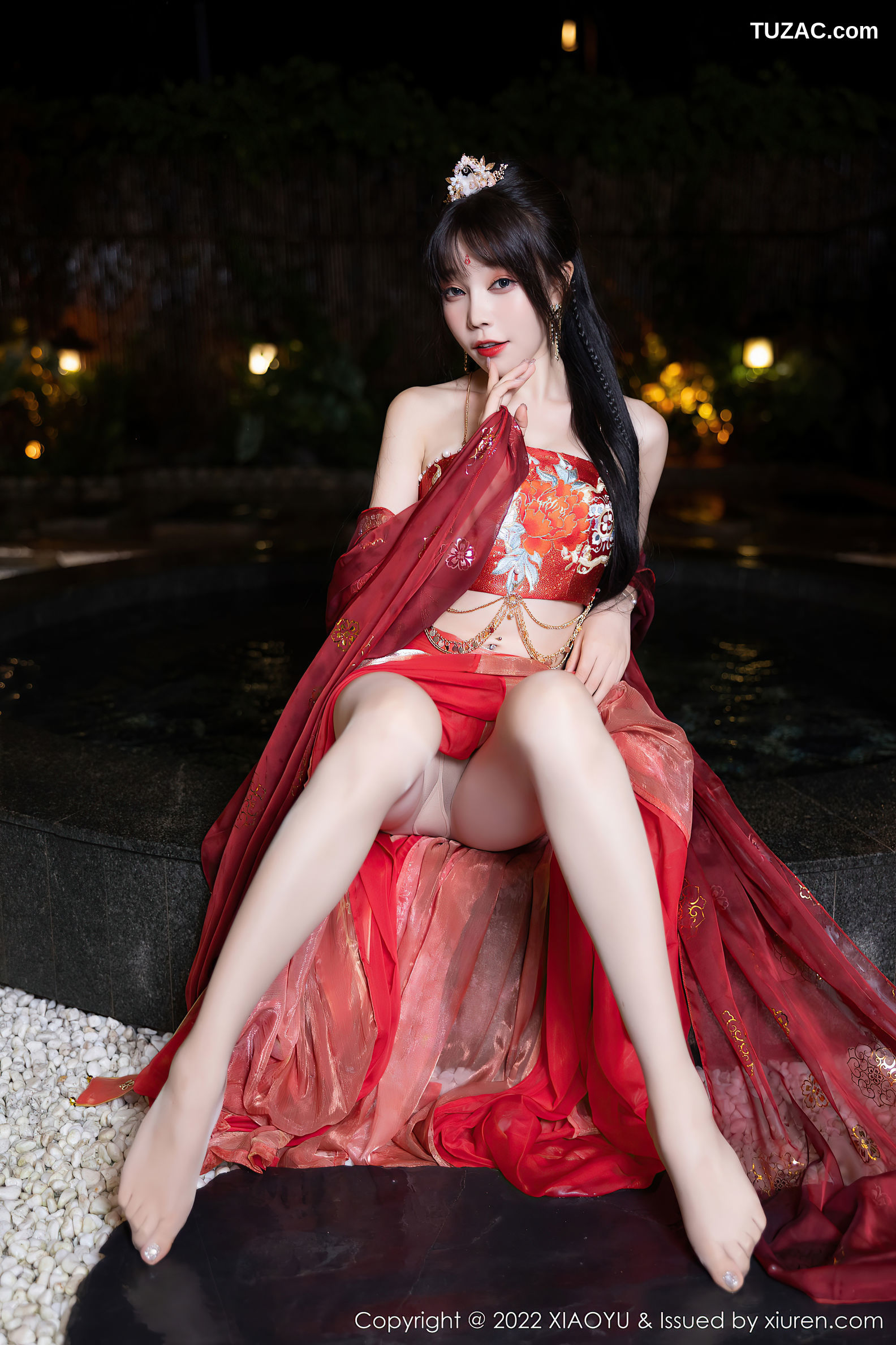 XiaoYu语画界-827-徐莉芝Booty-泳池红色轻透古装服饰-2022.07.25