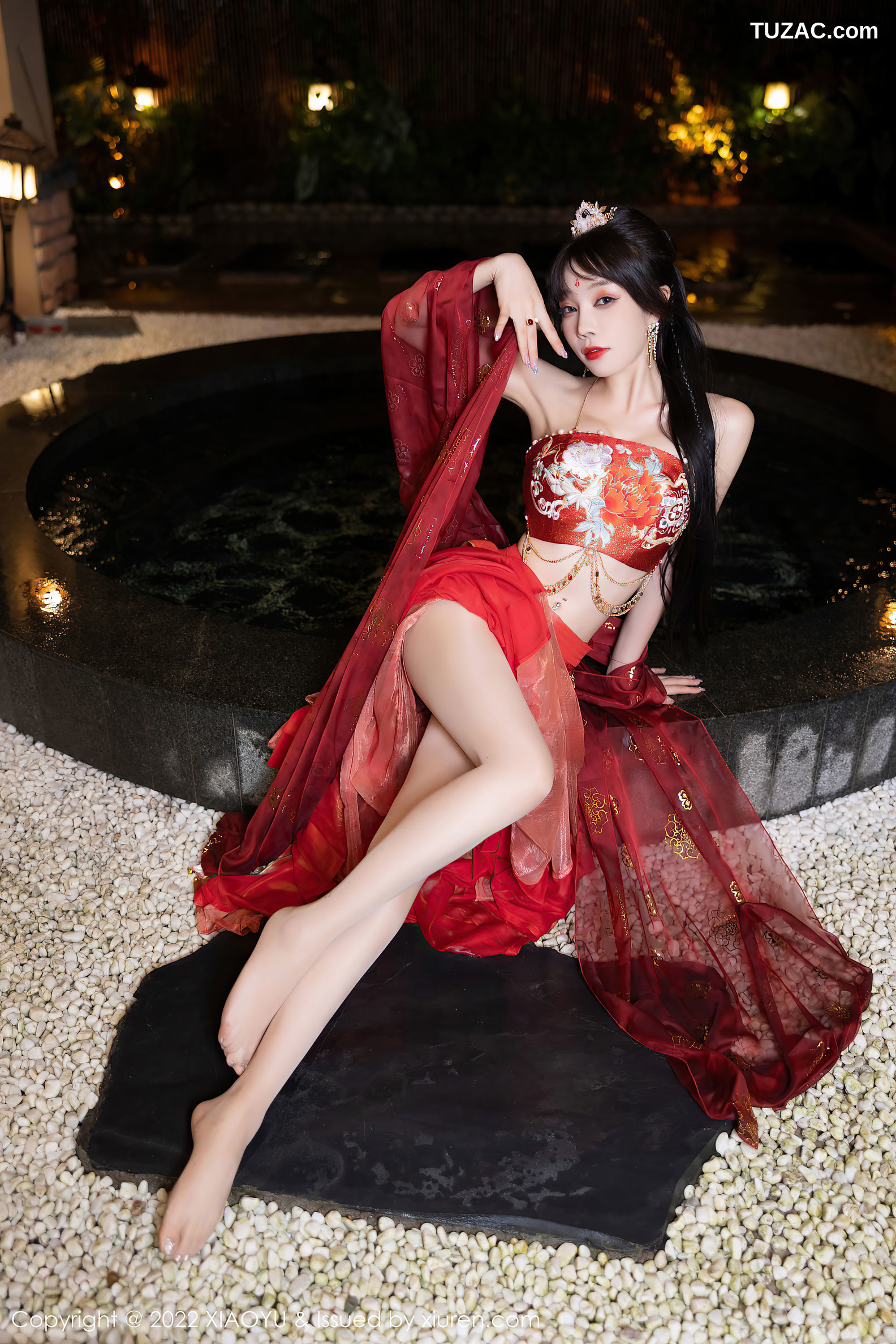 XiaoYu语画界-827-徐莉芝Booty-泳池红色轻透古装服饰-2022.07.25