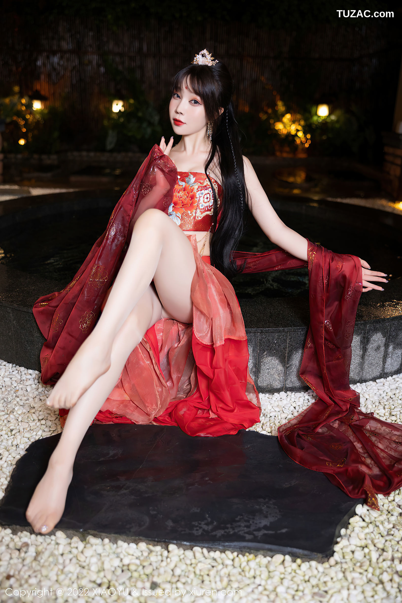 XiaoYu语画界-827-徐莉芝Booty-泳池红色轻透古装服饰-2022.07.25