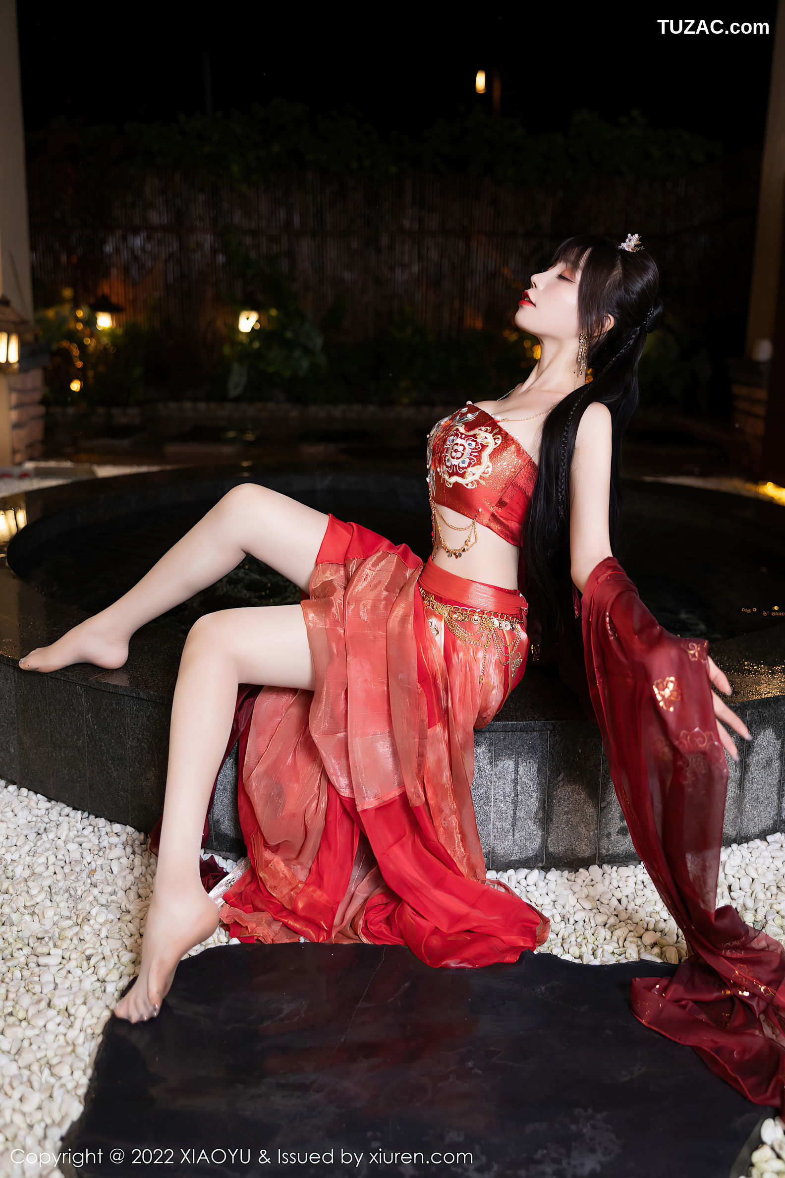 XiaoYu语画界-827-徐莉芝Booty-泳池红色轻透古装服饰-2022.07.25