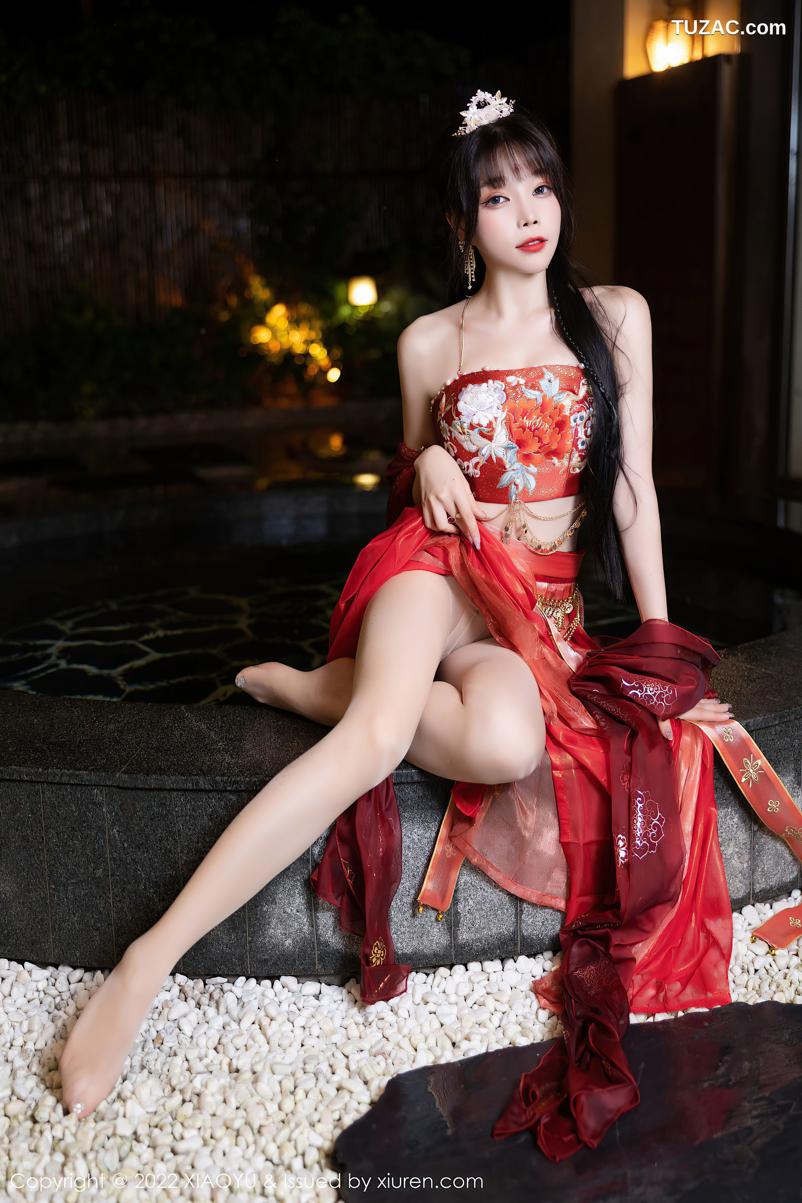 XiaoYu语画界-827-徐莉芝Booty-泳池红色轻透古装服饰-2022.07.25