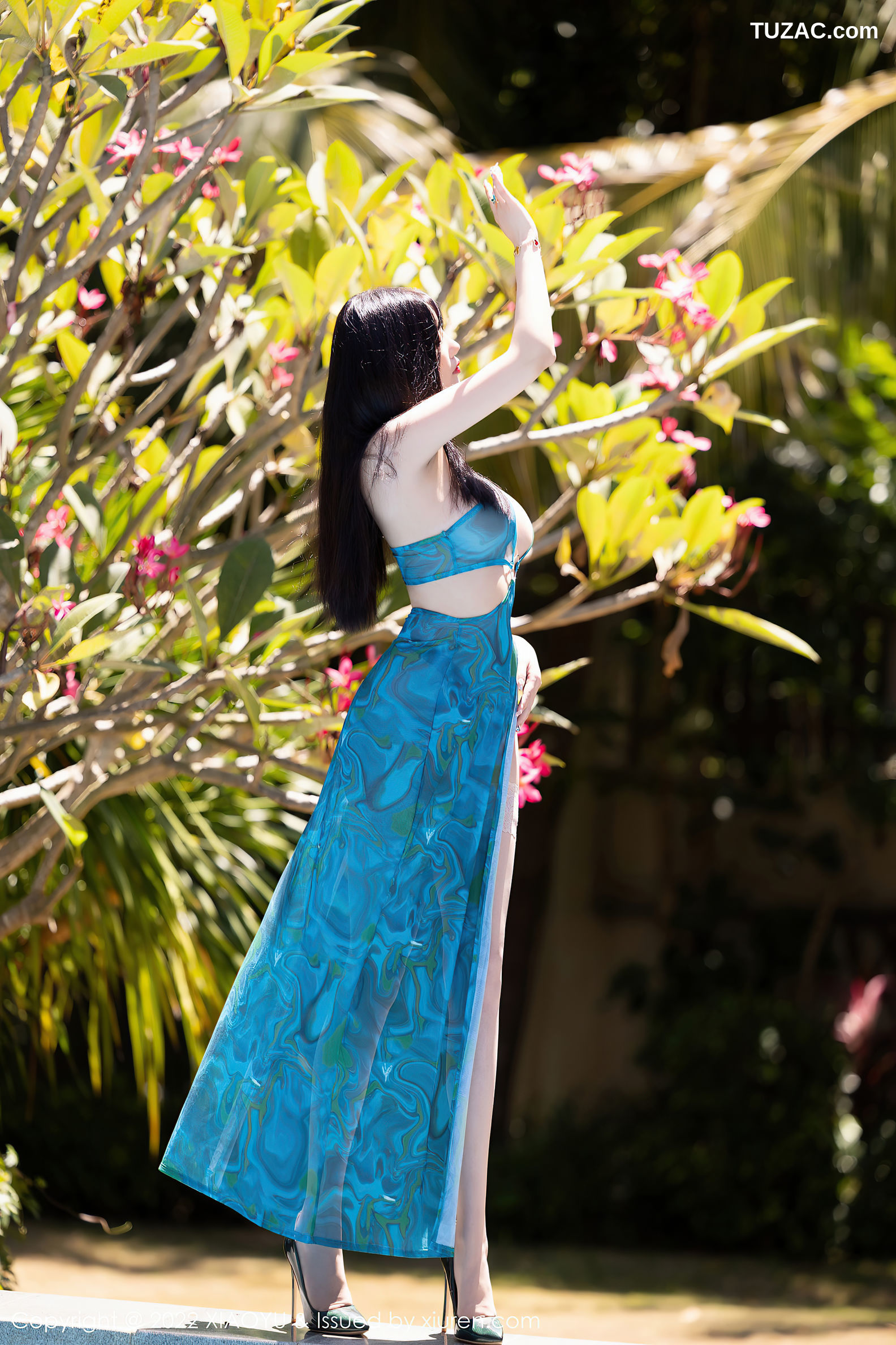 XiaoYu语画界-831-杨晨晨Yome-心愿旅拍户外-室内蓝色轻透飘裙-2022.07.29