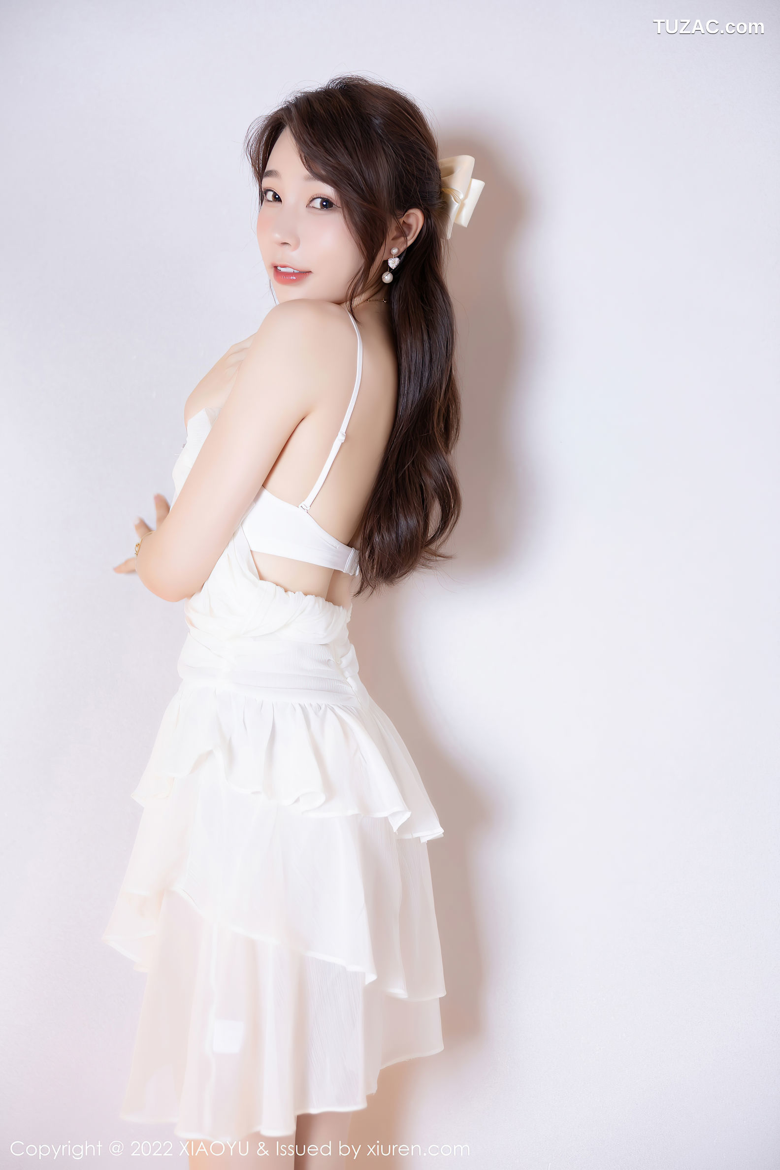 XiaoYu语画界-859-徐莉芝Booty-白色连衣短裙白色内衣-2022.09.07