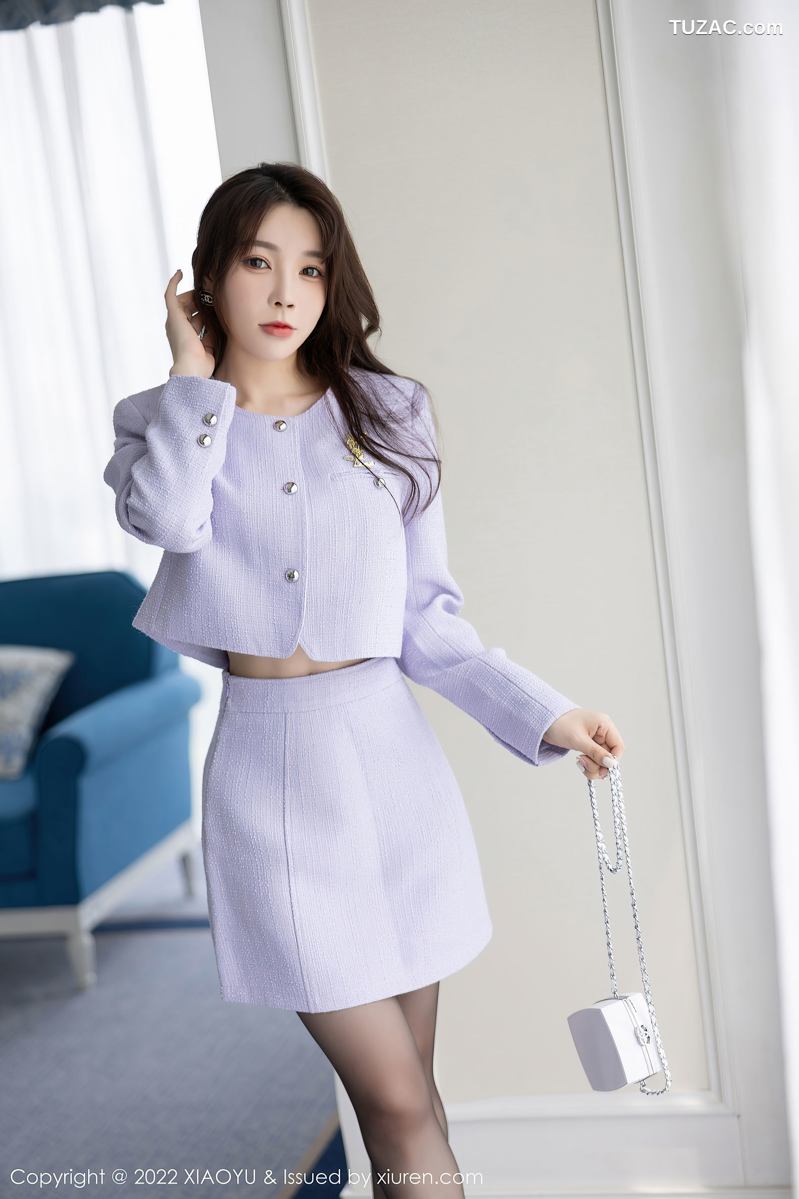 XiaoYu语画界-864-徐莉芝Booty-杭州旅拍淡紫色套装性感内衣-2022.09.15