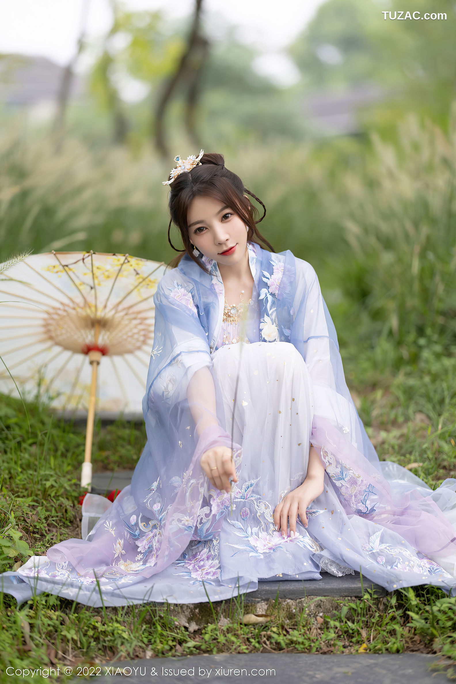 XiaoYu语画界-866-徐莉芝Booty-杭州旅拍浅紫色古装服肉丝-2022.09.19