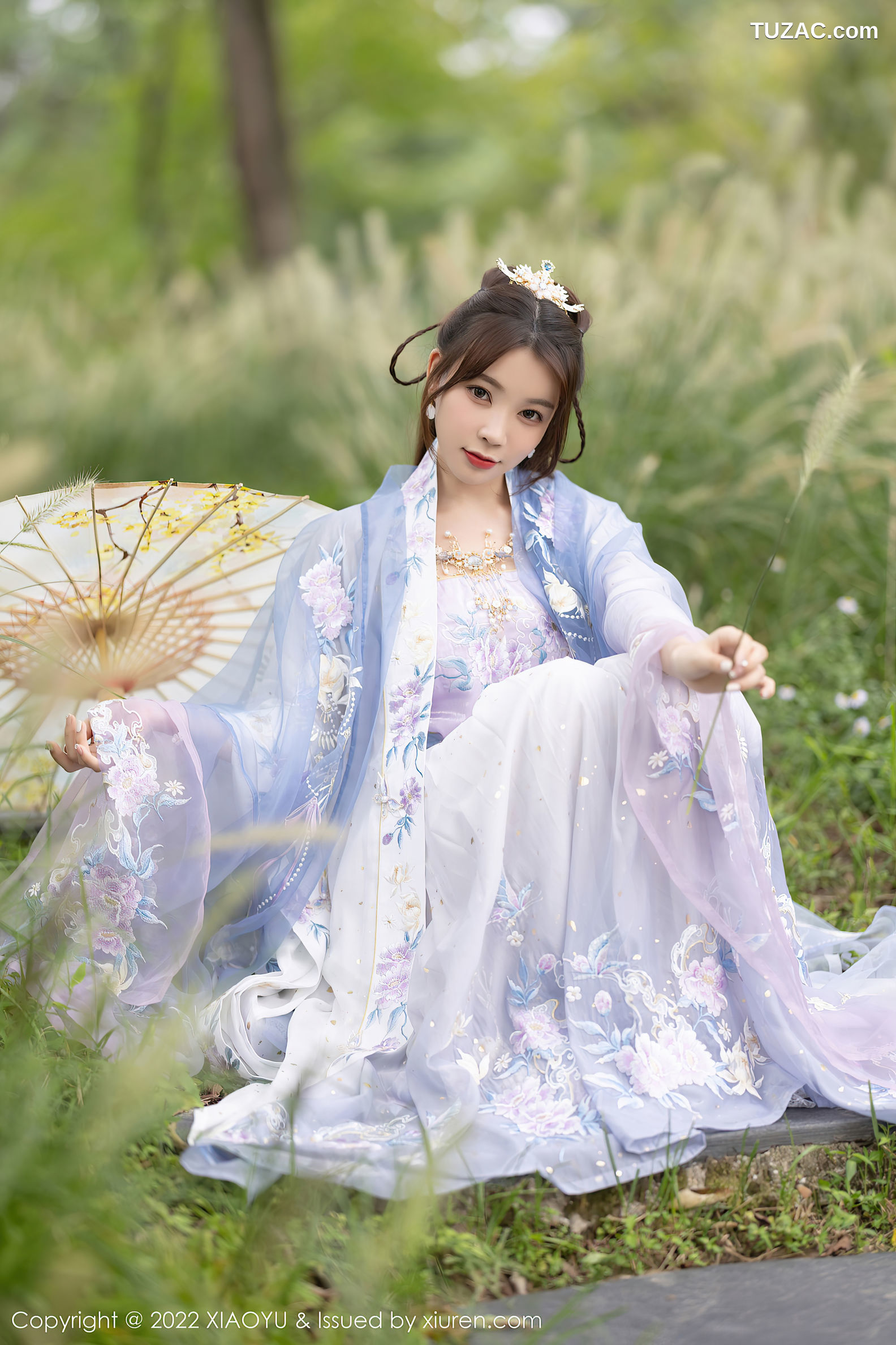 XiaoYu语画界-866-徐莉芝Booty-杭州旅拍浅紫色古装服肉丝-2022.09.19