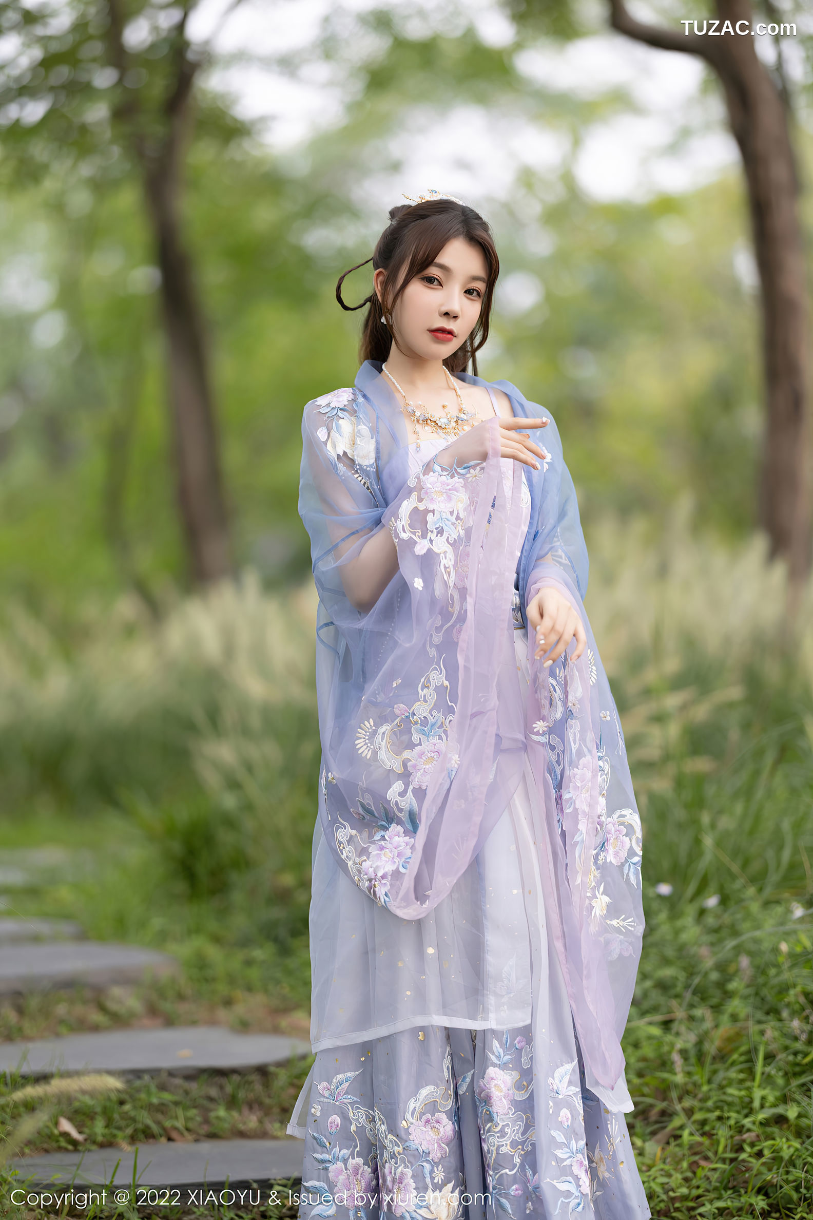 XiaoYu语画界-866-徐莉芝Booty-杭州旅拍浅紫色古装服肉丝-2022.09.19