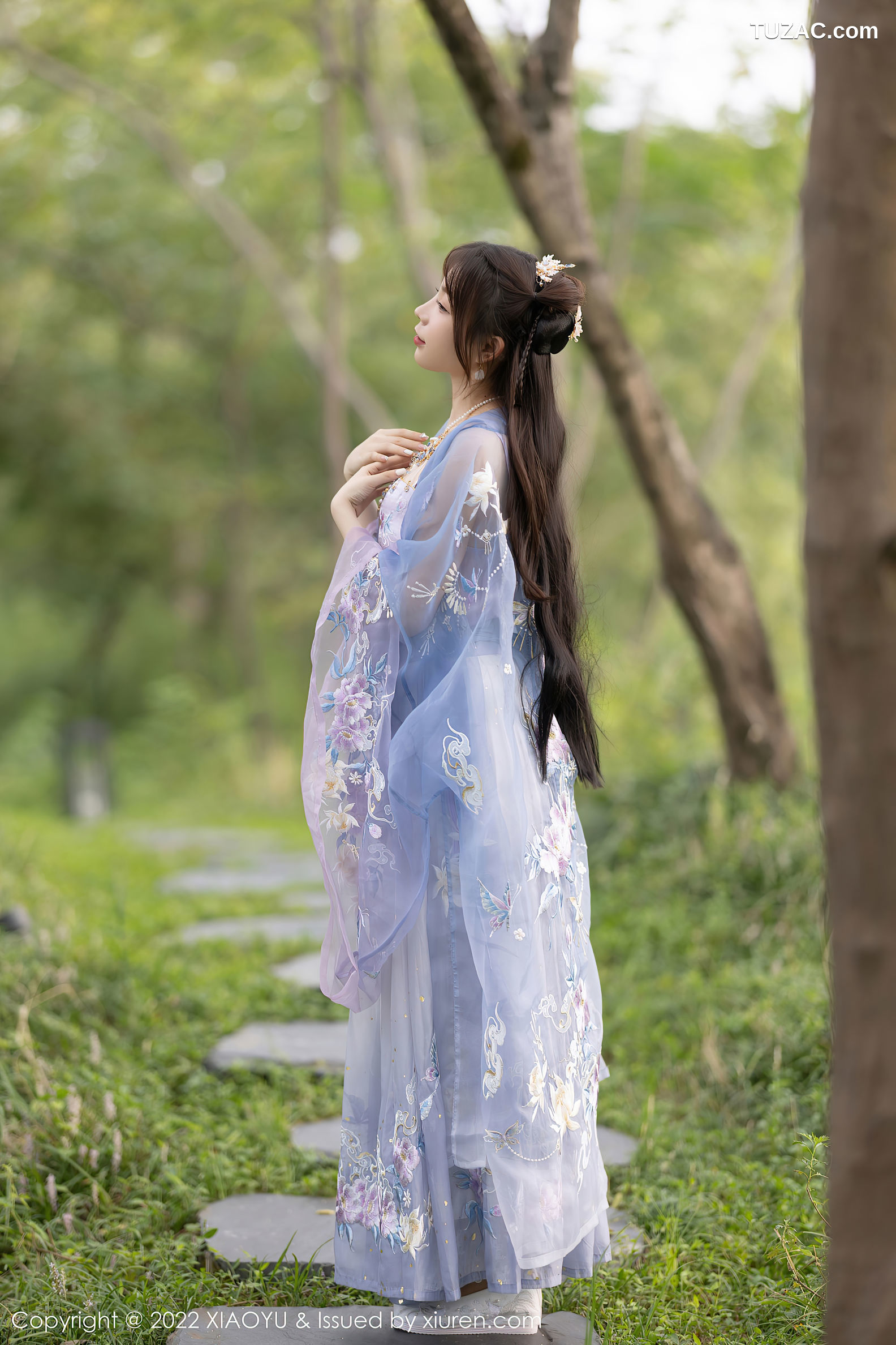 XiaoYu语画界-866-徐莉芝Booty-杭州旅拍浅紫色古装服肉丝-2022.09.19