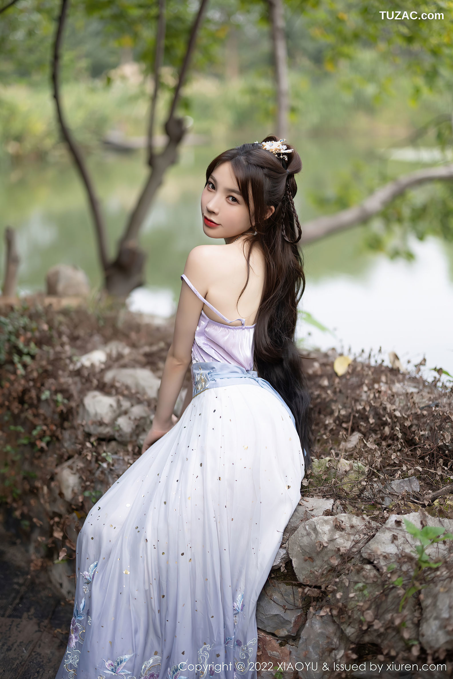 XiaoYu语画界-866-徐莉芝Booty-杭州旅拍浅紫色古装服肉丝-2022.09.19