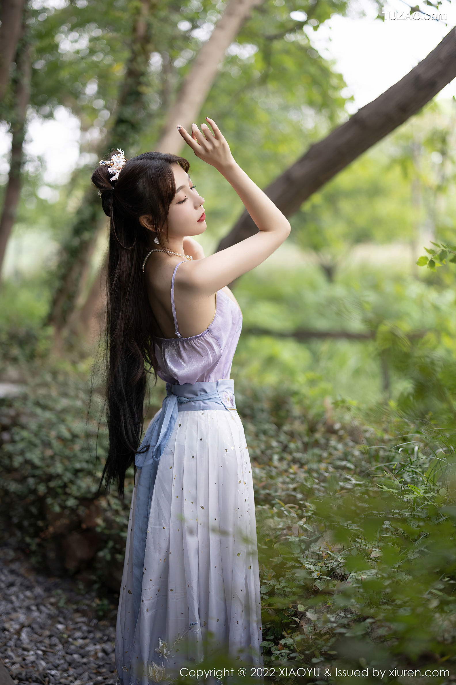 XiaoYu语画界-866-徐莉芝Booty-杭州旅拍浅紫色古装服肉丝-2022.09.19