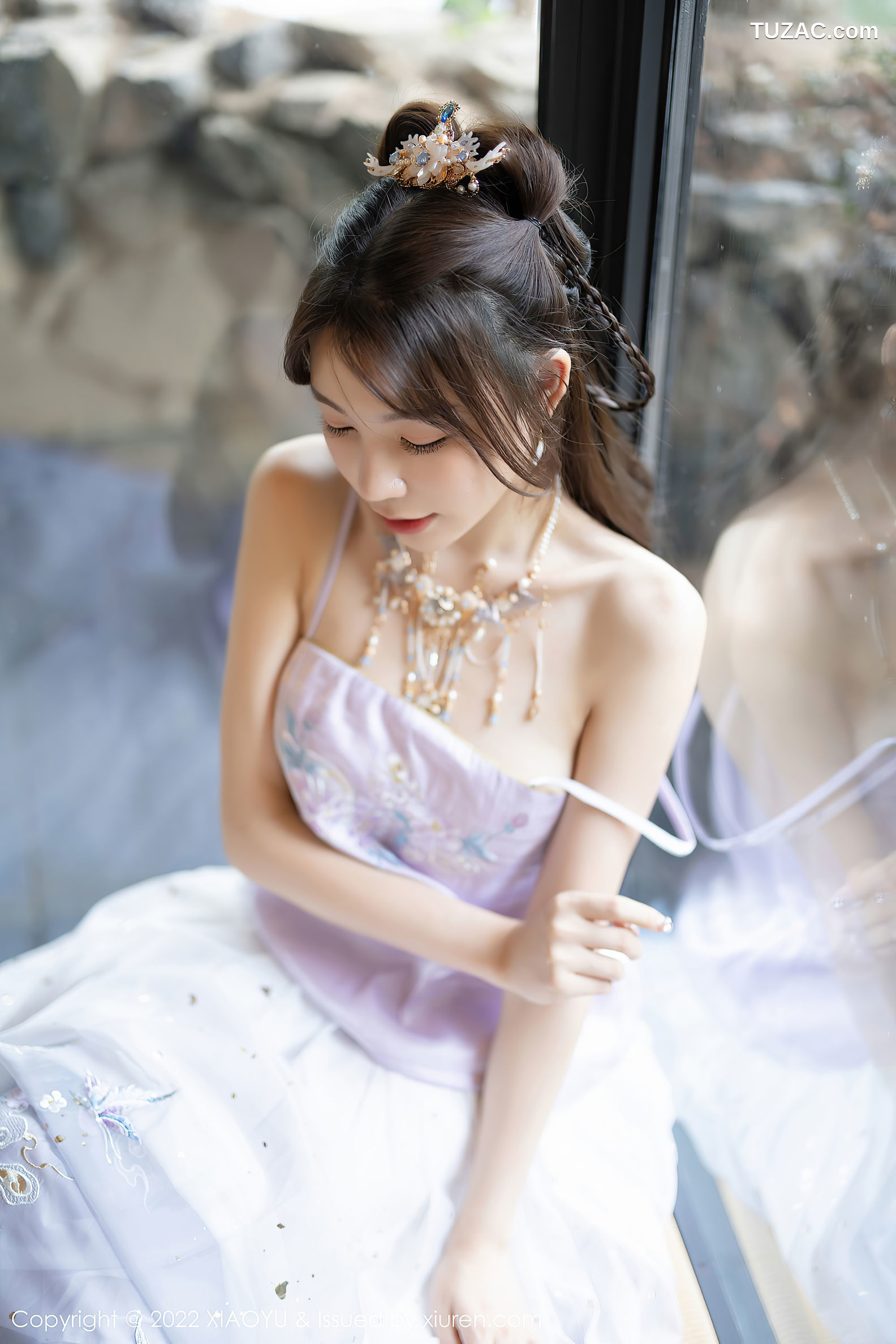 XiaoYu语画界-866-徐莉芝Booty-杭州旅拍浅紫色古装服肉丝-2022.09.19