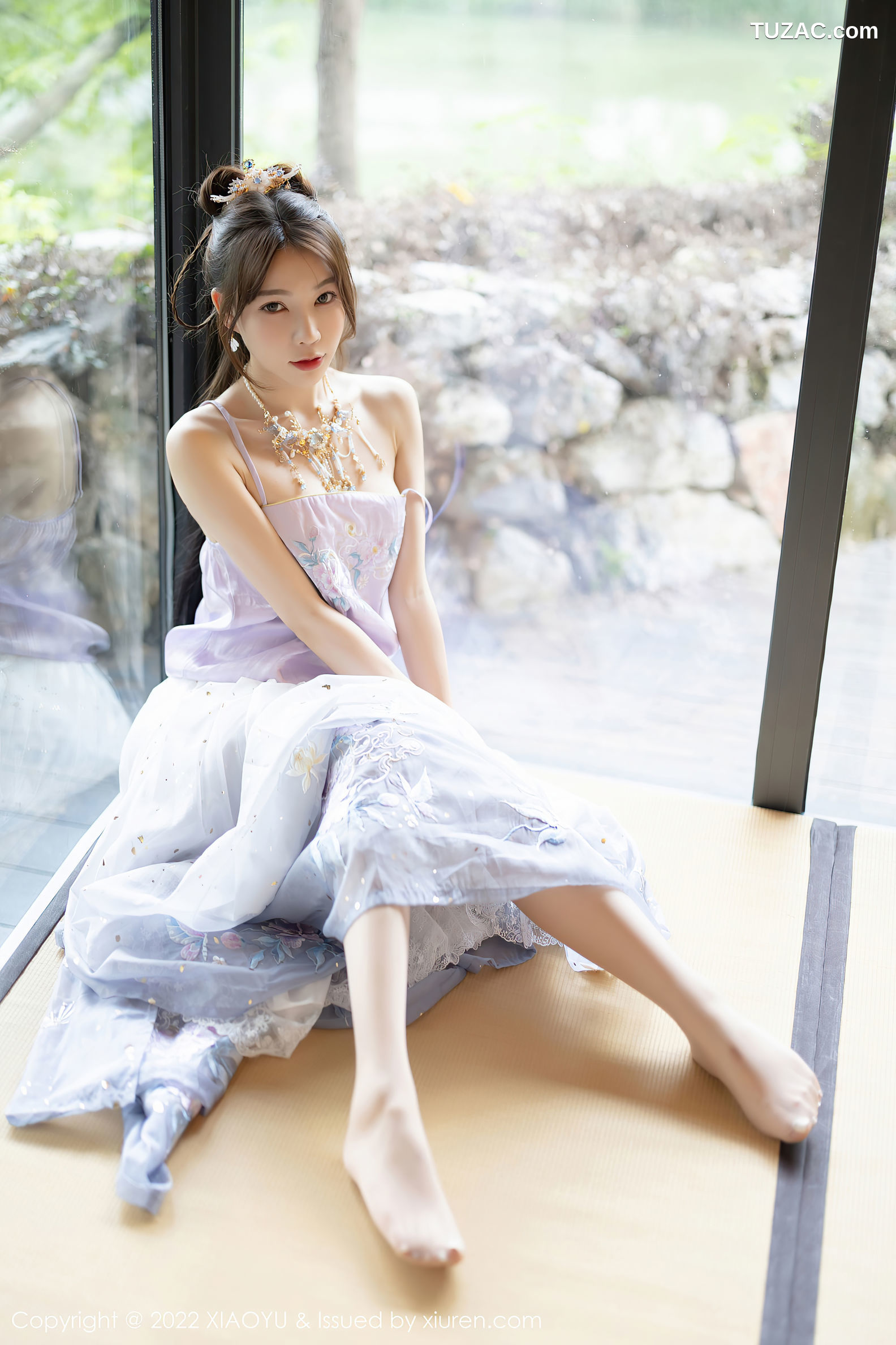 XiaoYu语画界-866-徐莉芝Booty-杭州旅拍浅紫色古装服肉丝-2022.09.19