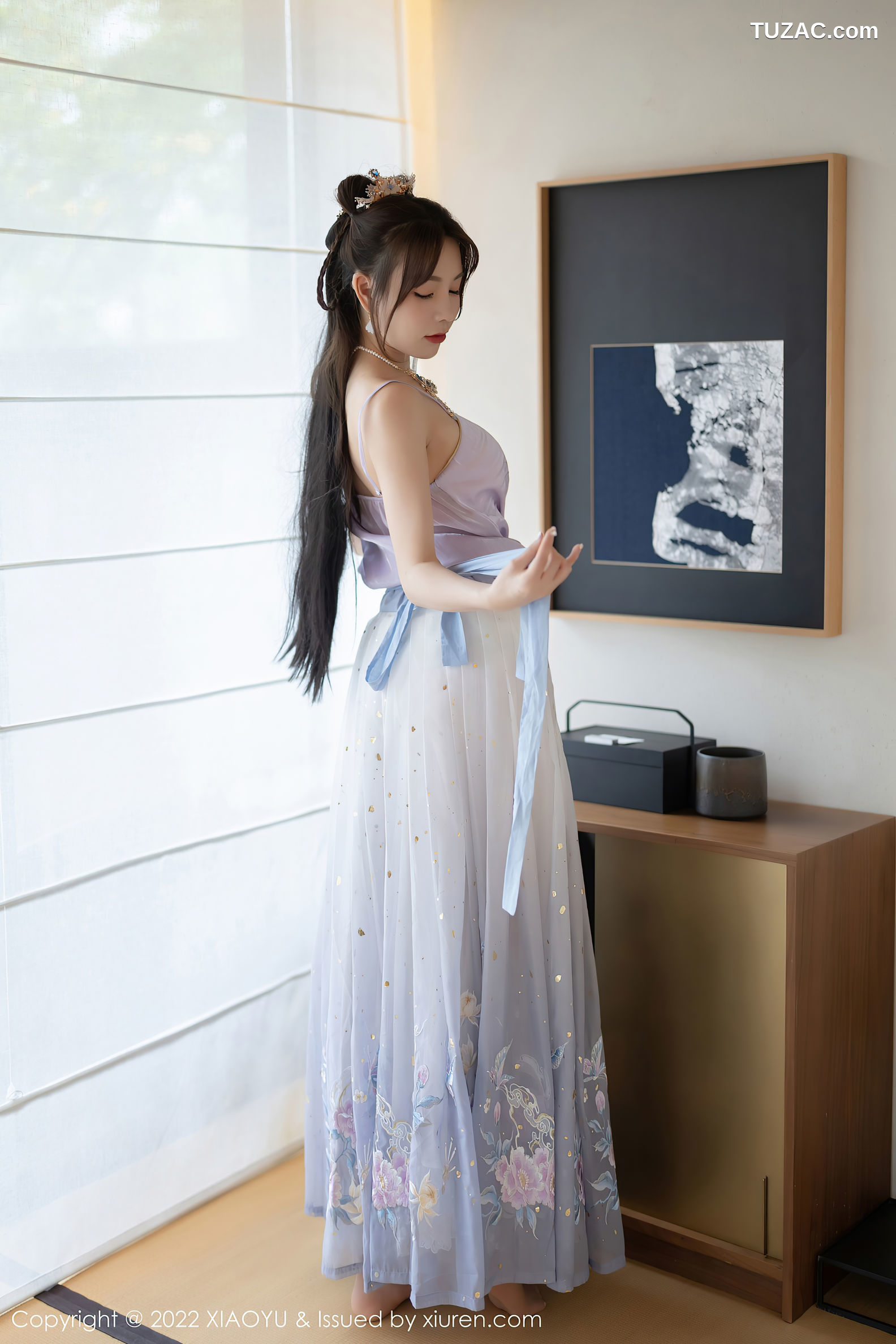 XiaoYu语画界-866-徐莉芝Booty-杭州旅拍浅紫色古装服肉丝-2022.09.19
