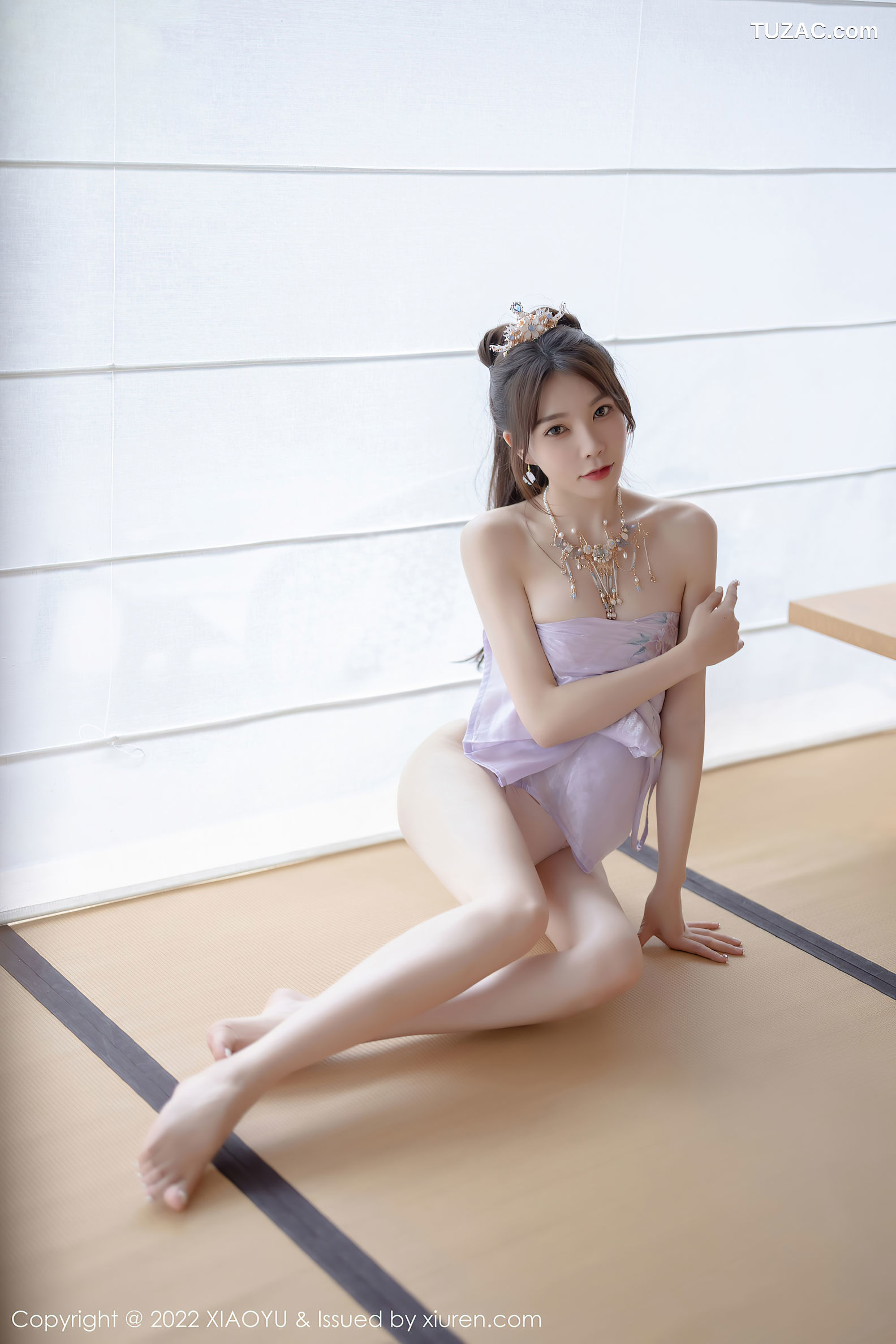 XiaoYu语画界-866-徐莉芝Booty-杭州旅拍浅紫色古装服肉丝-2022.09.19