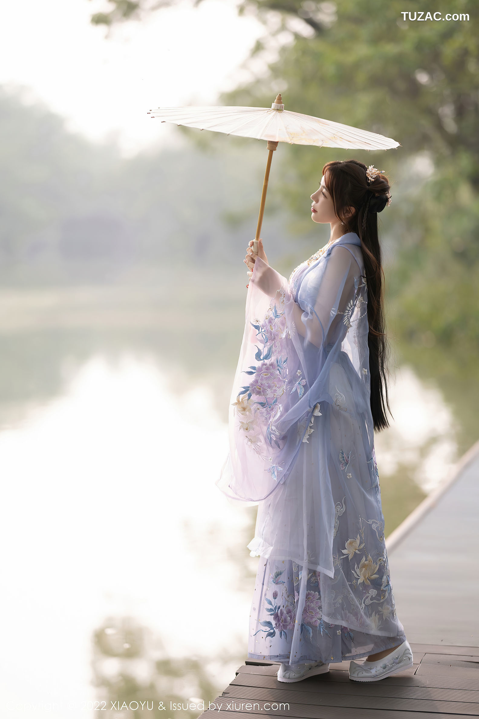 XiaoYu语画界-866-徐莉芝Booty-杭州旅拍浅紫色古装服肉丝-2022.09.19