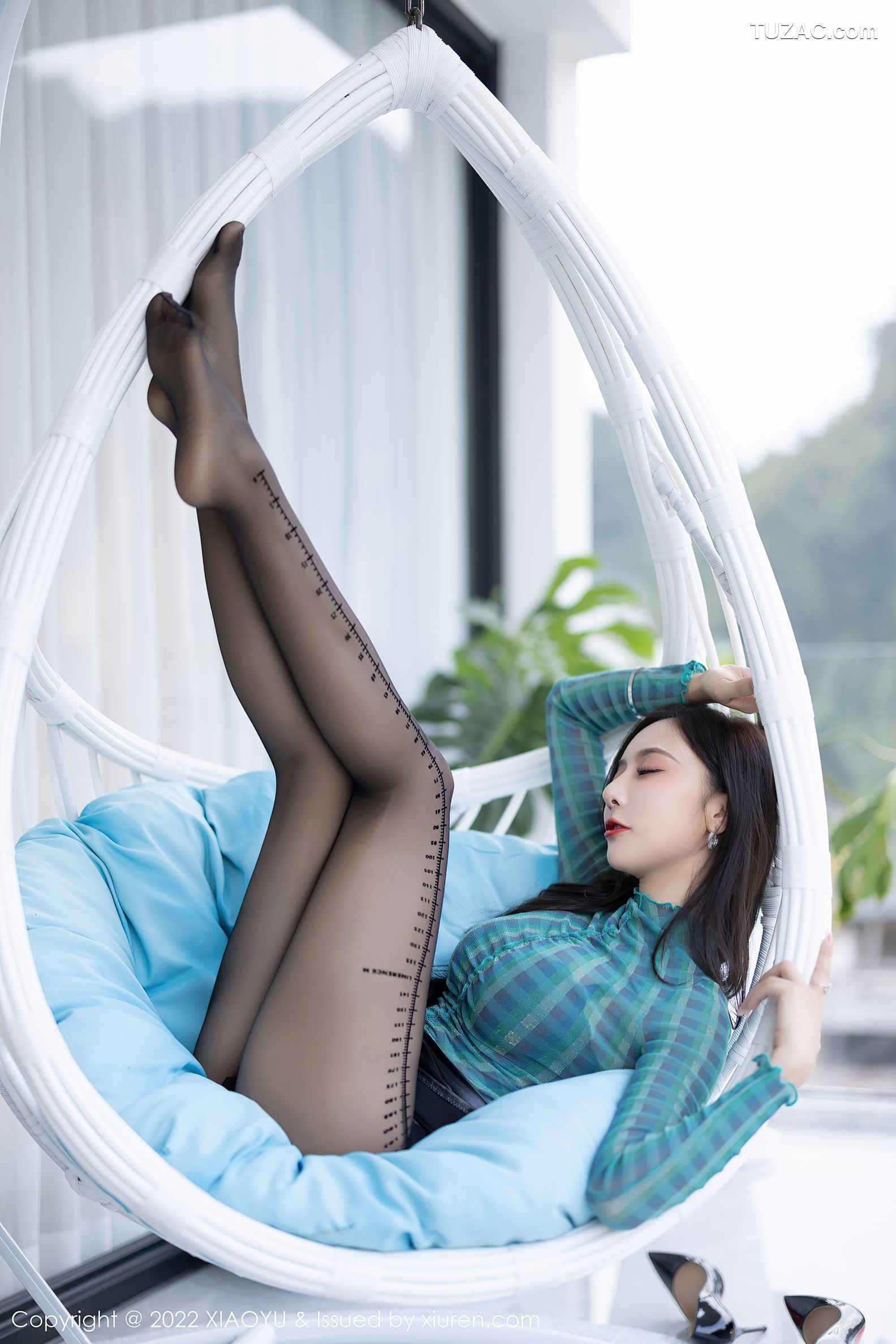 XiaoYu语画界-878-王馨瑶Yanni-杭州旅拍黑色内衣超薄黑丝-2022.10.10