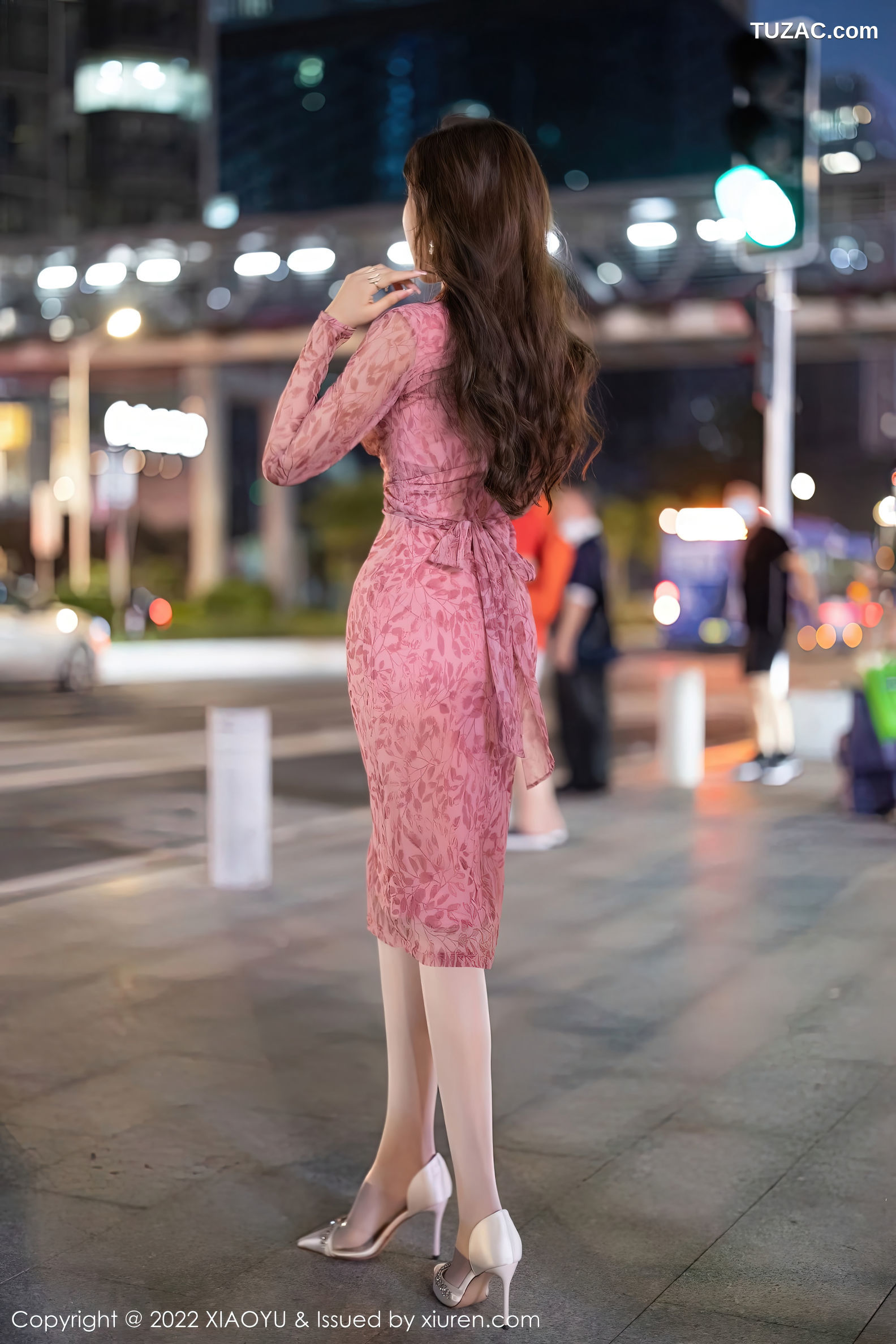 XiaoYu语画界-899-王馨瑶Yanni-浅红连衣短裙白色内衣肉丝-2022.11.08