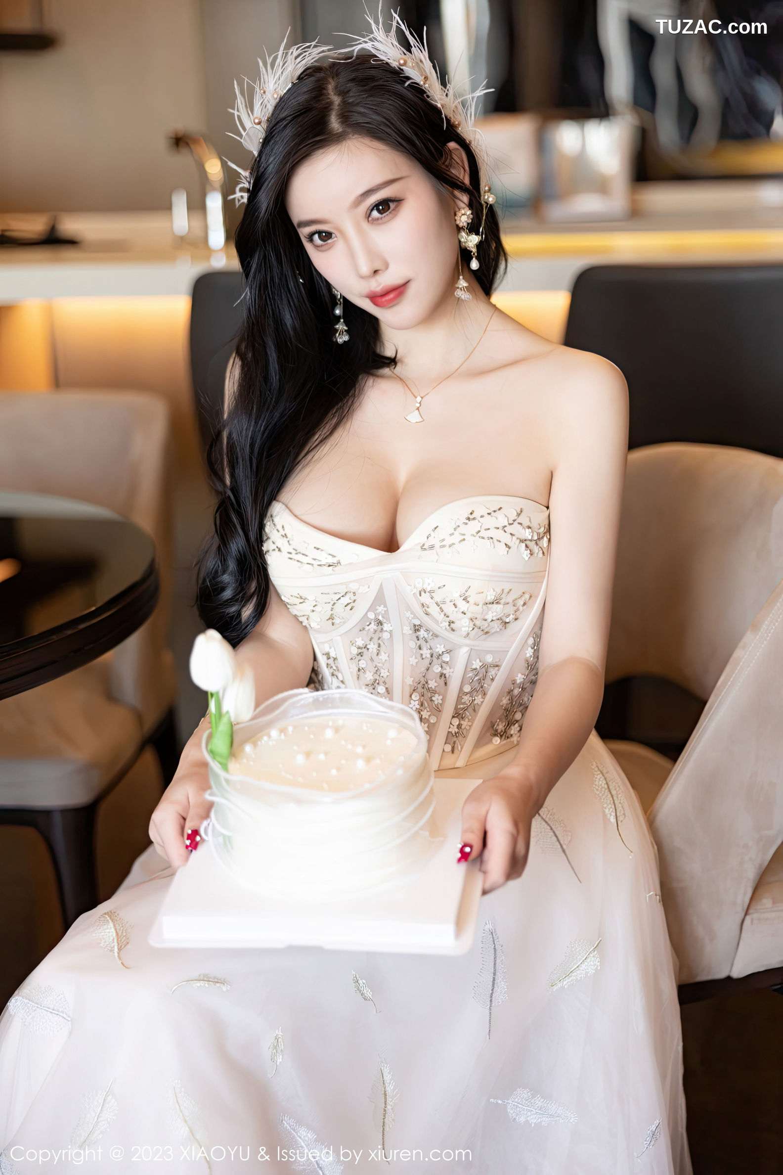 XiaoYu语画界-941-杨晨晨Yome-生日主题连衣长裙火辣身材-2023.01.06