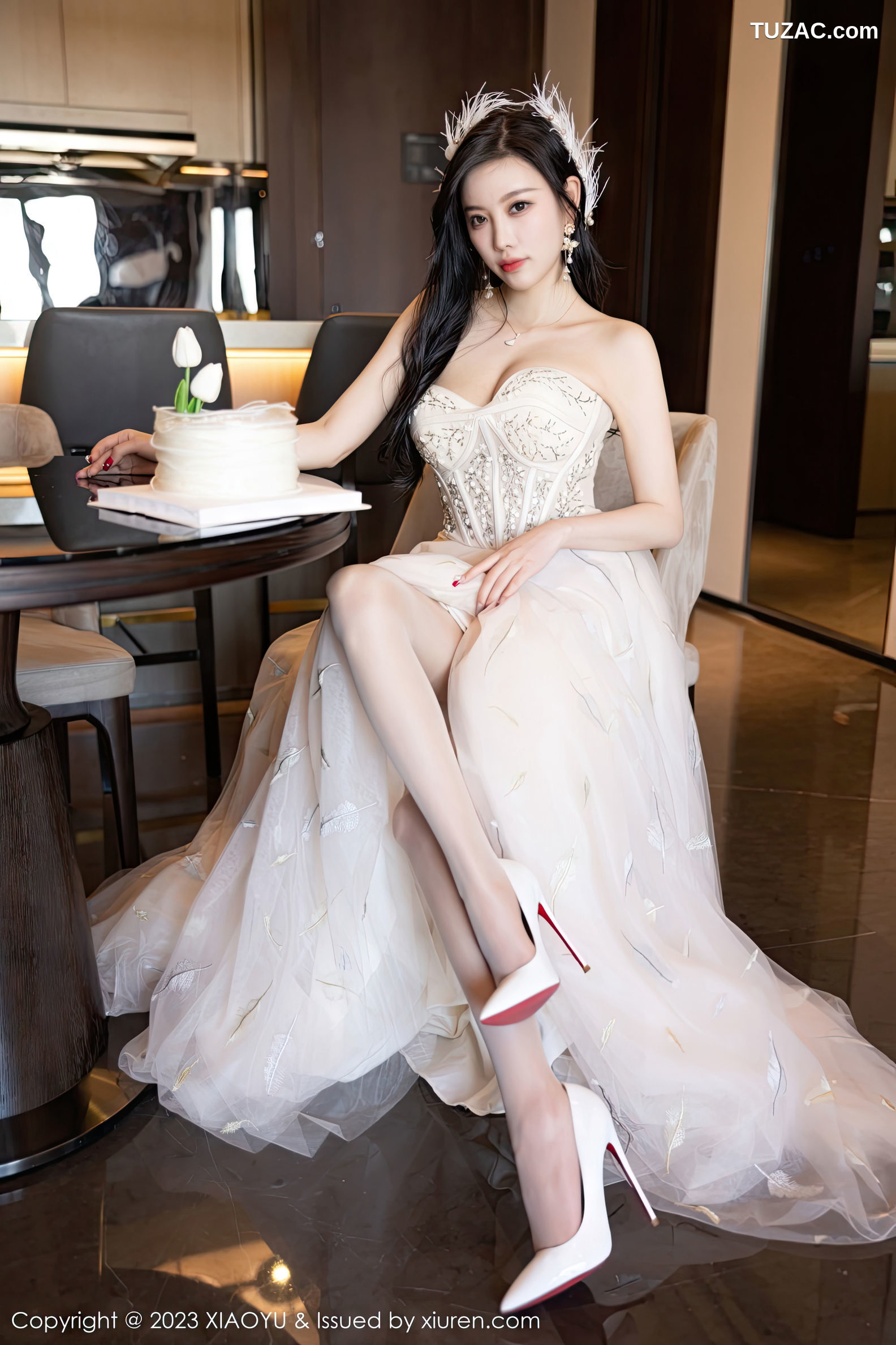 XiaoYu语画界-941-杨晨晨Yome-生日主题连衣长裙火辣身材-2023.01.06