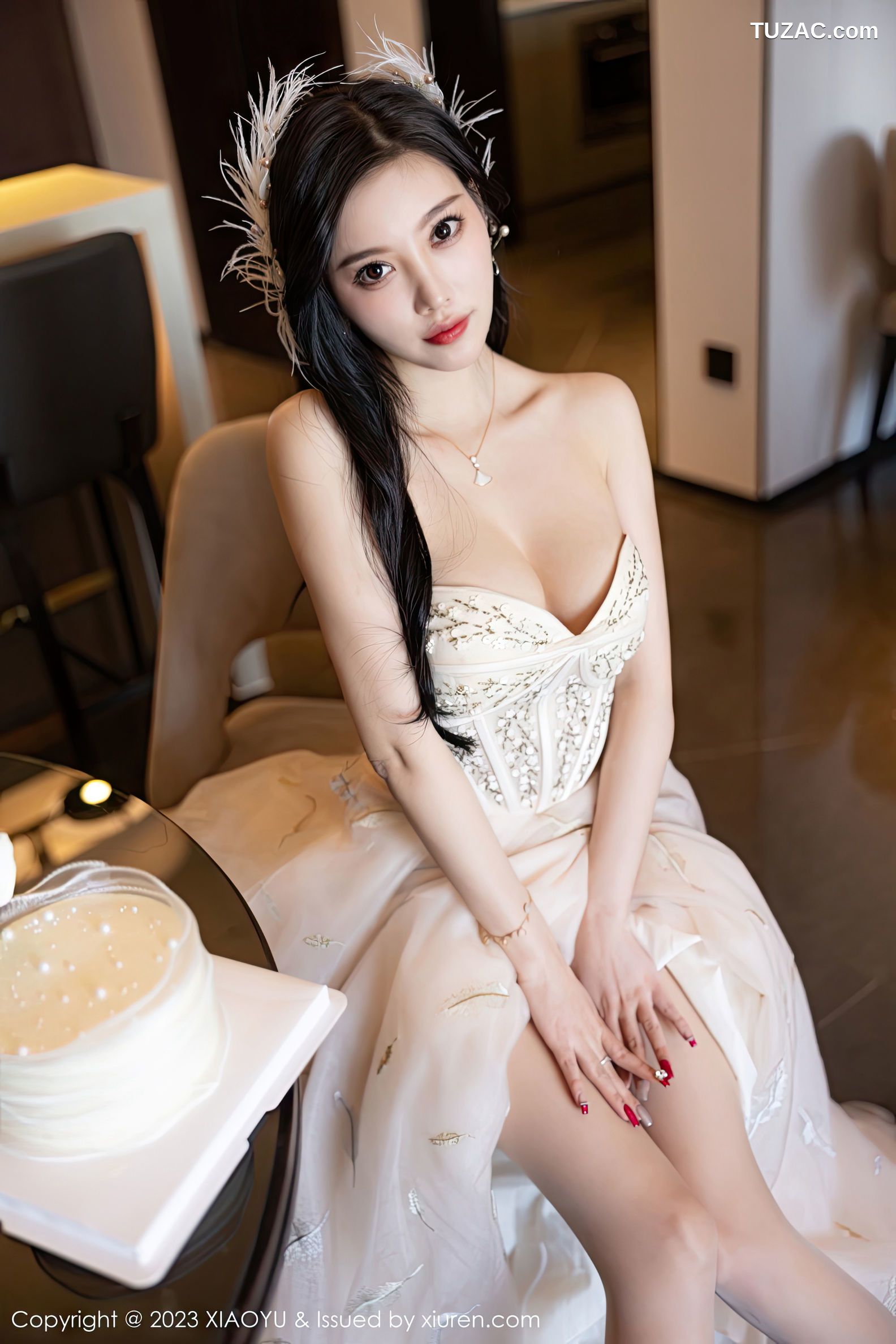 XiaoYu语画界-941-杨晨晨Yome-生日主题连衣长裙火辣身材-2023.01.06