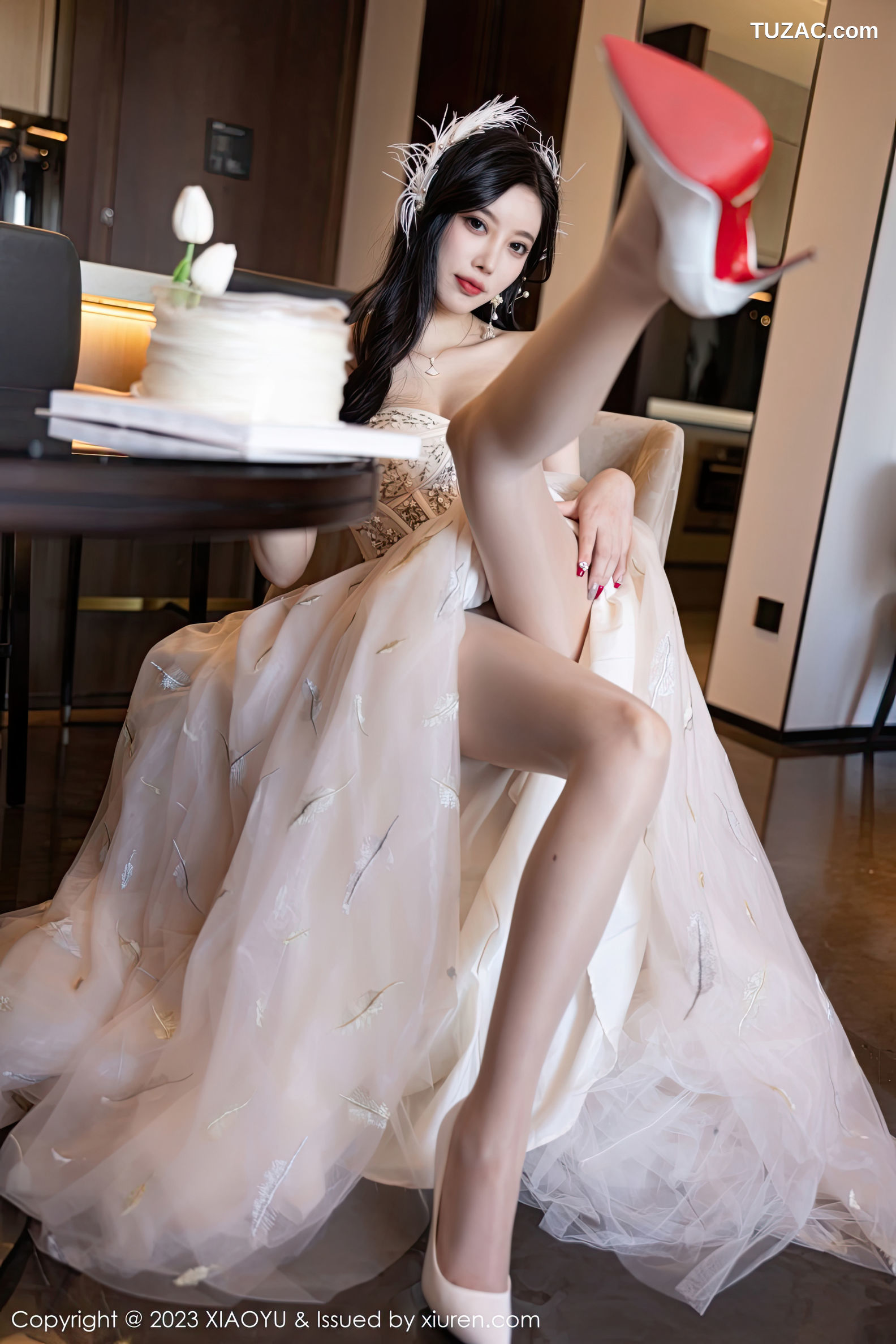 XiaoYu语画界-941-杨晨晨Yome-生日主题连衣长裙火辣身材-2023.01.06