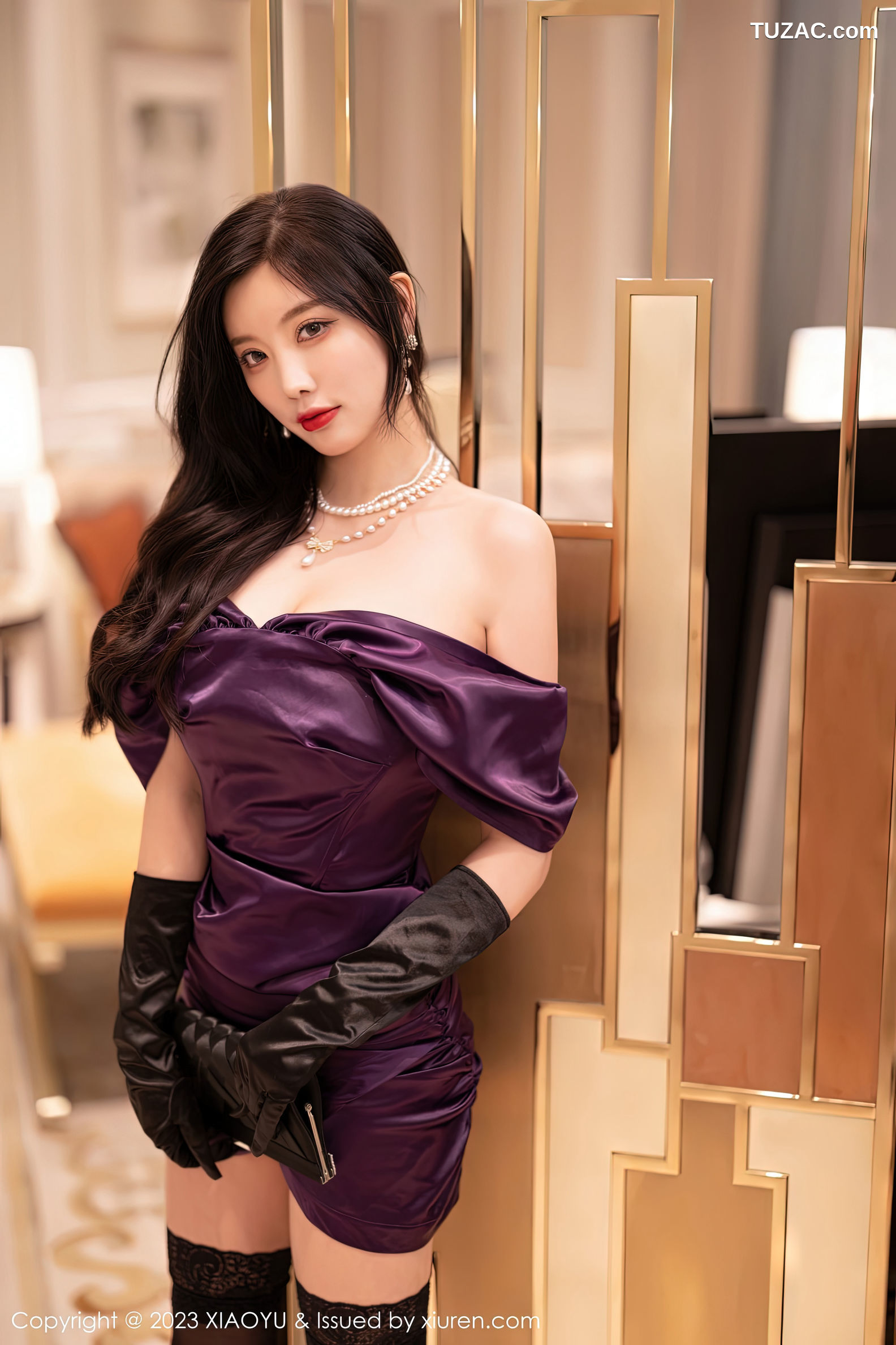 XiaoYu语画界-963-杨晨晨Yome-露肩连衣短裙-2023.02.10