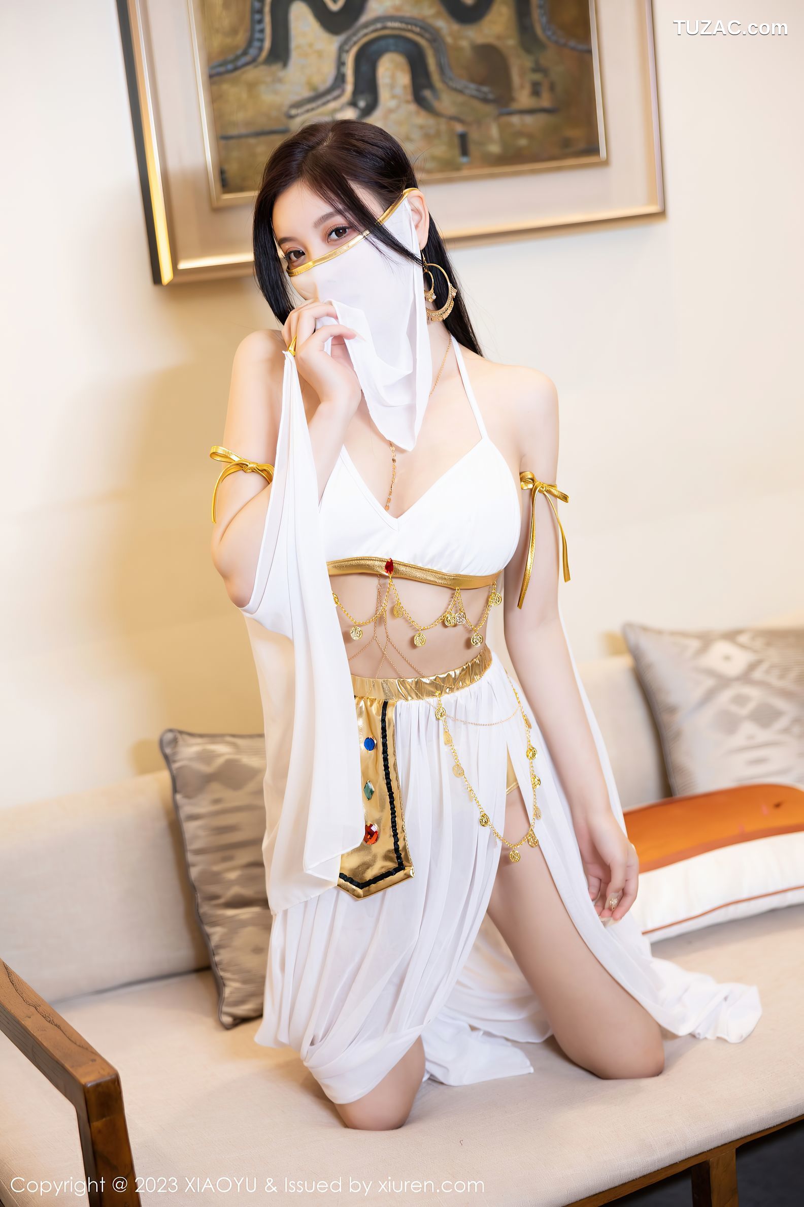 XiaoYu语画界-973-杨晨晨Yome-性感白色诱人服饰-2023.02.24