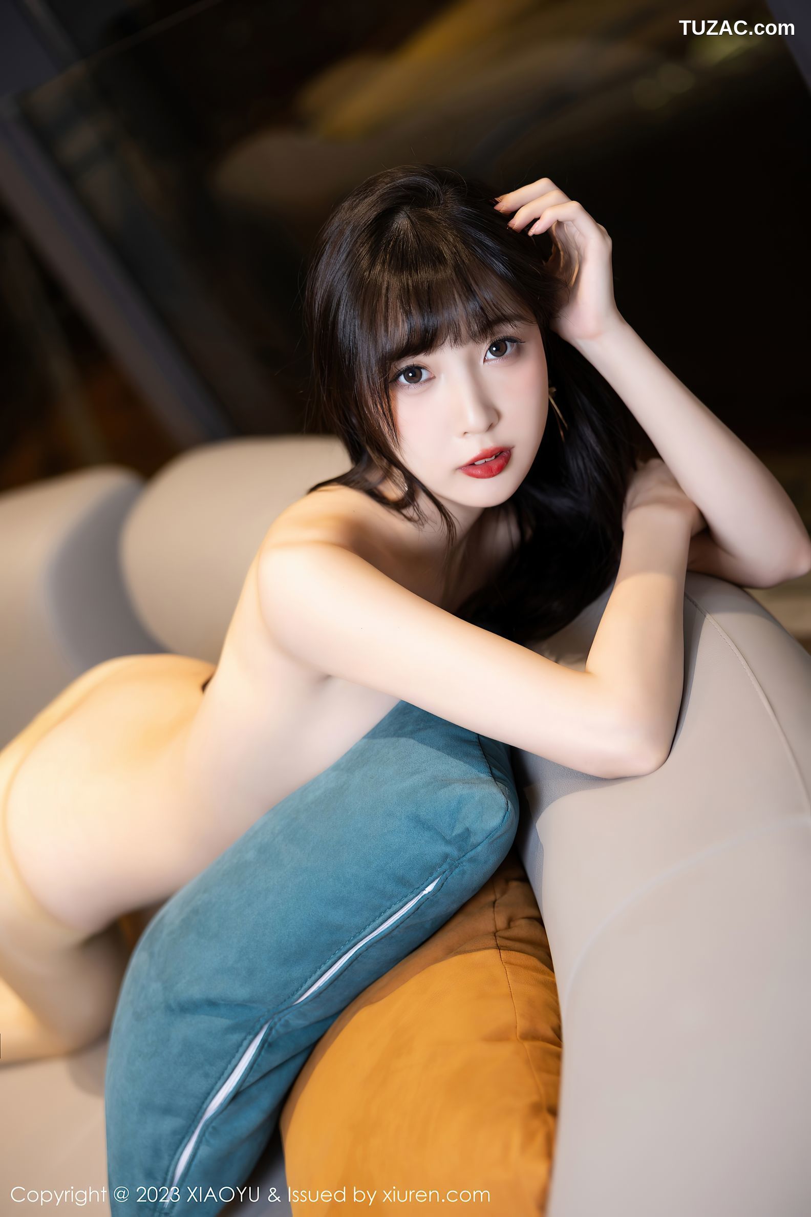 XiaoYu语画界-986-林星阑-灰色吊带裙超薄肉丝-2023.03.15