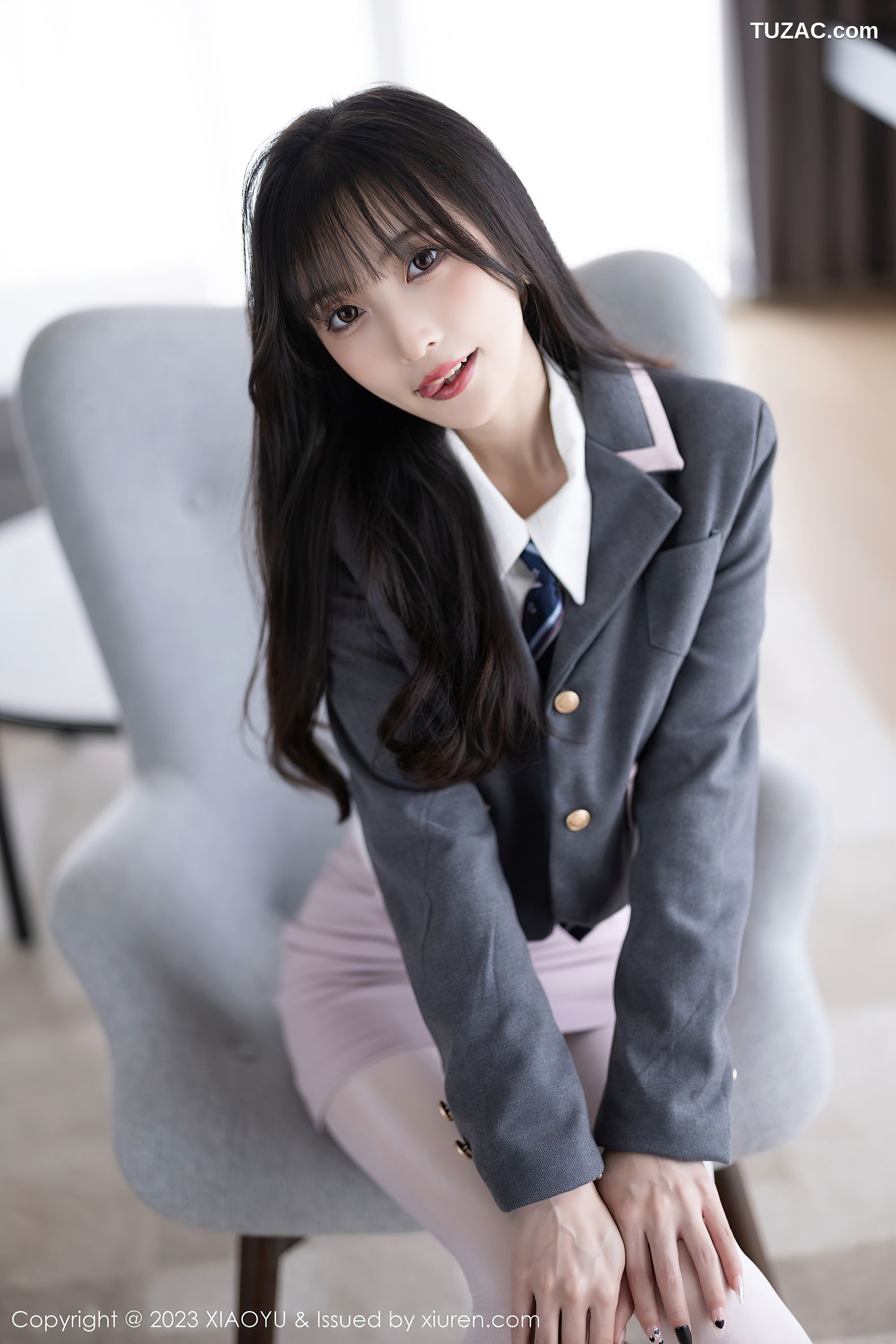 XiaoYu语画界-996-林星阑-粉色情趣护士服蕾丝吊带袜-2023.03.29