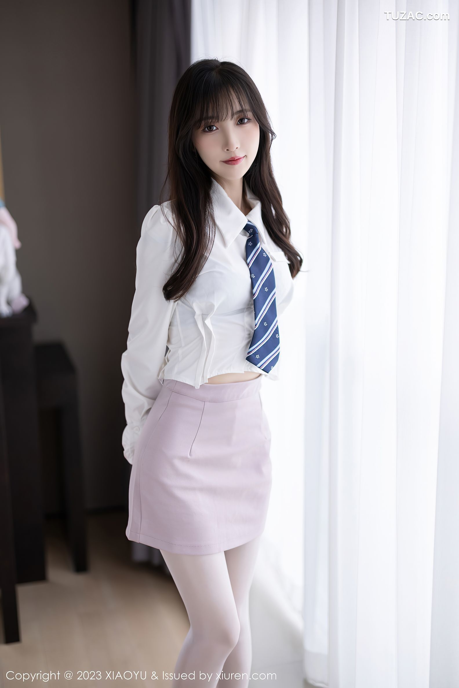 XiaoYu语画界-996-林星阑-粉色情趣护士服蕾丝吊带袜-2023.03.29
