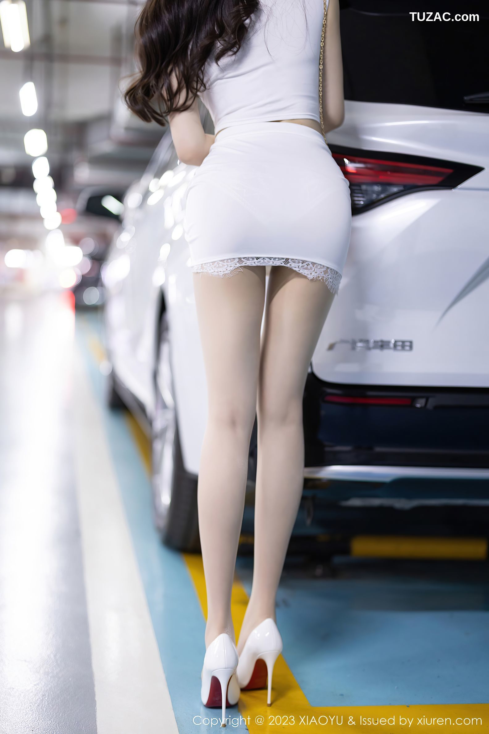 XiaoYu语画界-998-徐莉芝Booty-白色短款上衣白短裙蕾丝内衣-2023.03.31