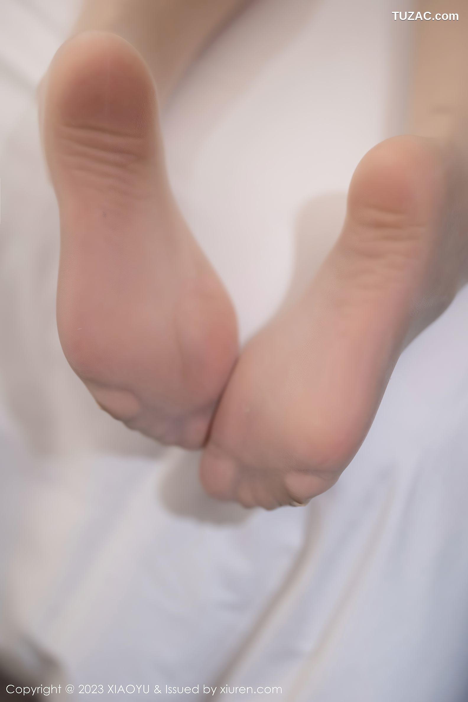 XiaoYu语画界-1035-Cherry樱桃酱-肉色针织连衣短裙肉丝-2023.05.25