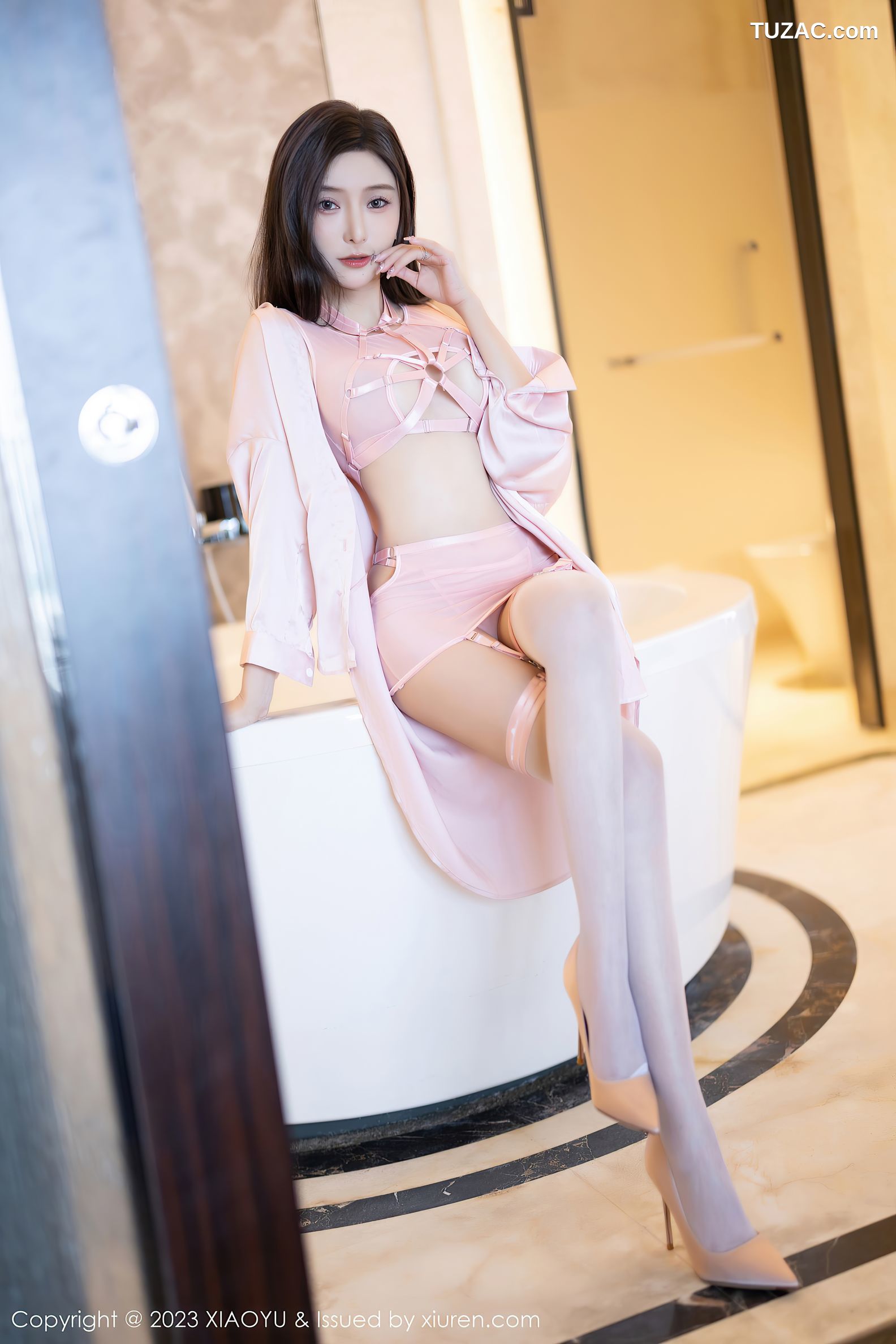 XiaoYu语画界-1040-王馨瑶yanni-粉色情趣服饰-2023.06.01