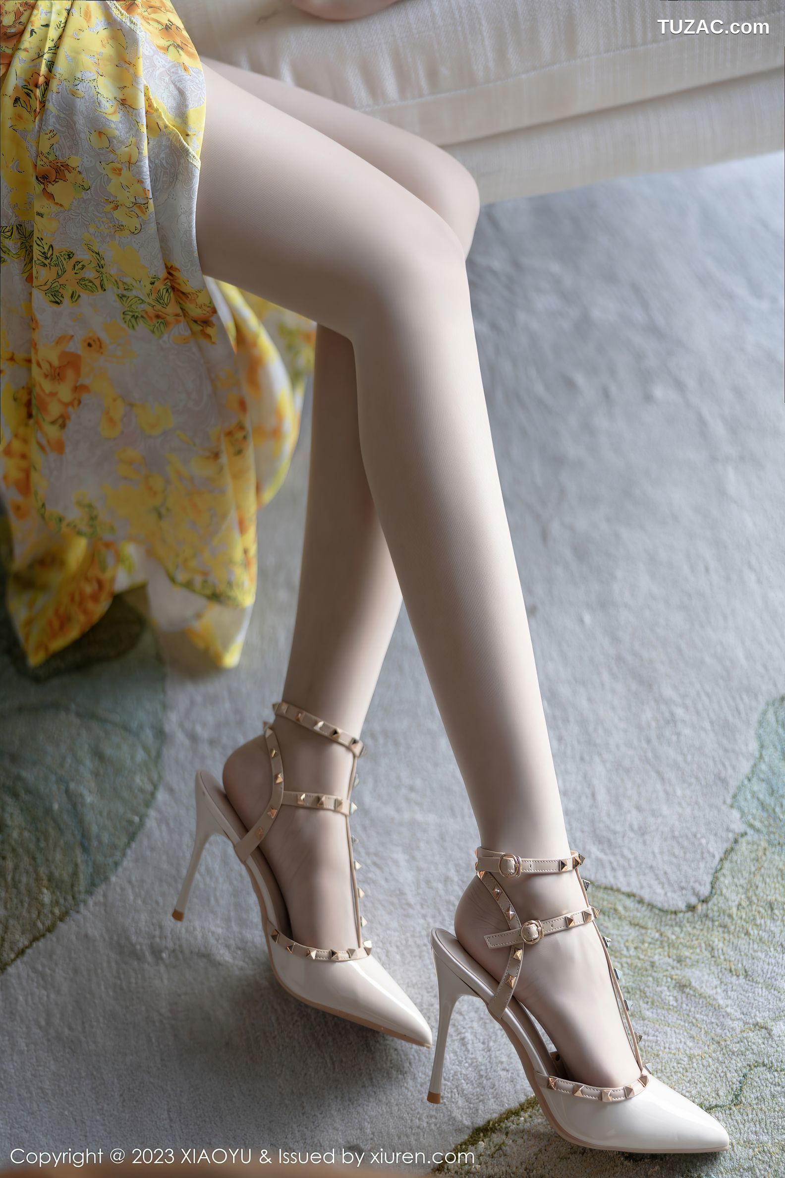 XiaoYu语画界-1043-王馨瑶yanni-贵州旅拍-黄色花长裙白色蕾丝内衣-2023.06.05