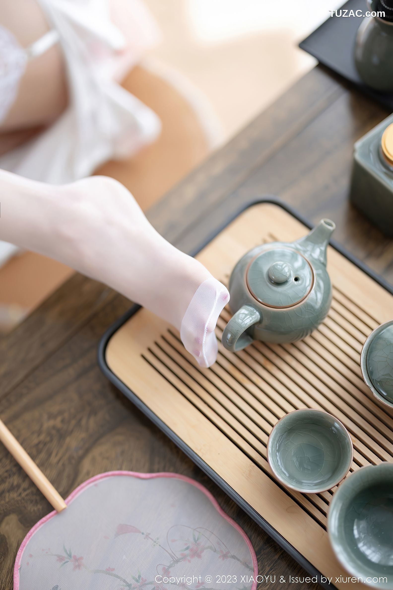 XiaoYu语画界-1046-杨晨晨Yome-贵州旅拍-江南风韵茶艺主题-白色红花旗袍-2023.06.09