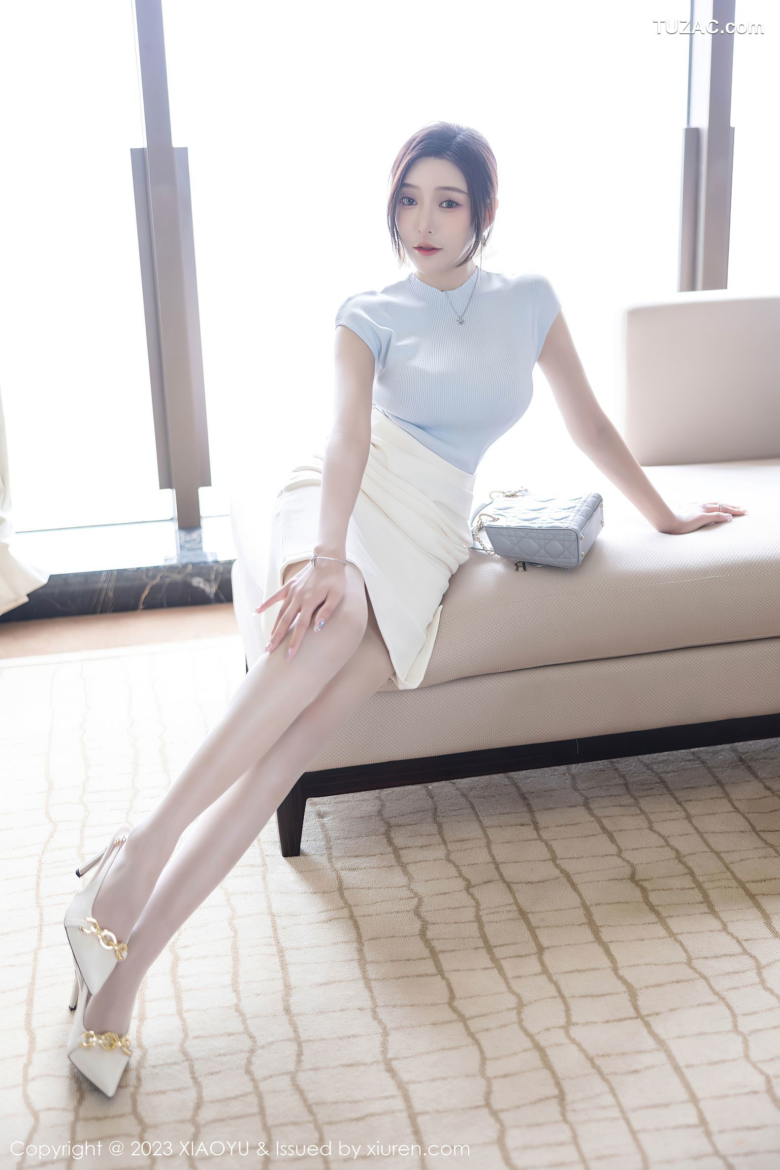 XiaoYu语画界-1059-王馨瑶yanni-白色旗袍奶白色内衣-2023.06.29