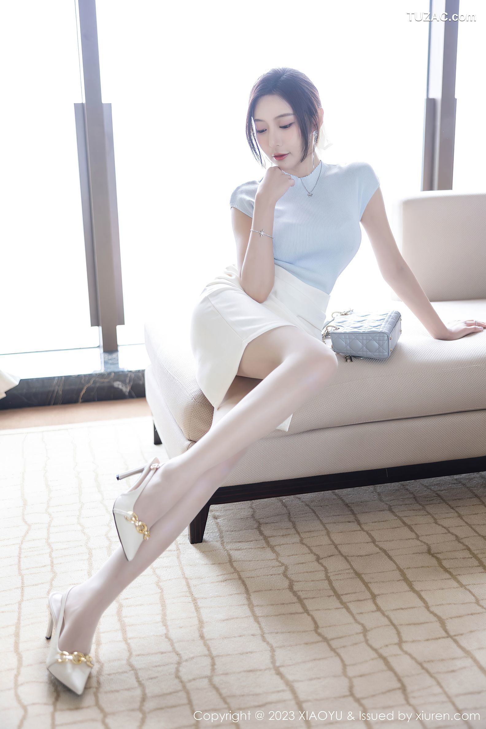 XiaoYu语画界-1059-王馨瑶yanni-白色旗袍奶白色内衣-2023.06.29