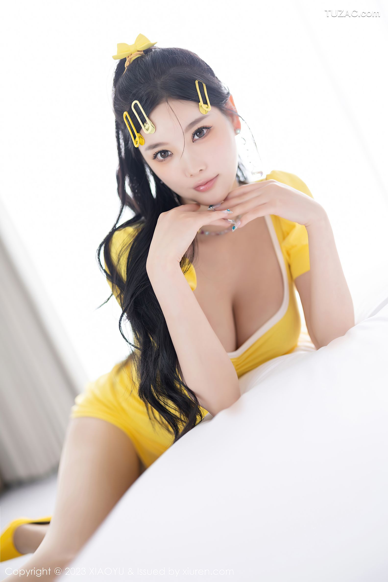 XiaoYu语画界-1126-杨晨晨Yome-黄色连衣短裙黄色内衣-2023.10.13
