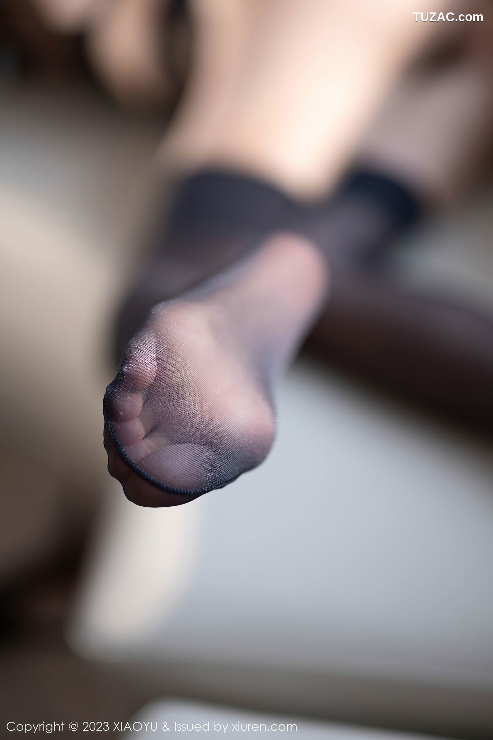 XiaoYu语画界-1160-杨晨晨Yome-黑色OL短裙装紫色蕾丝内衣-2023.12.08