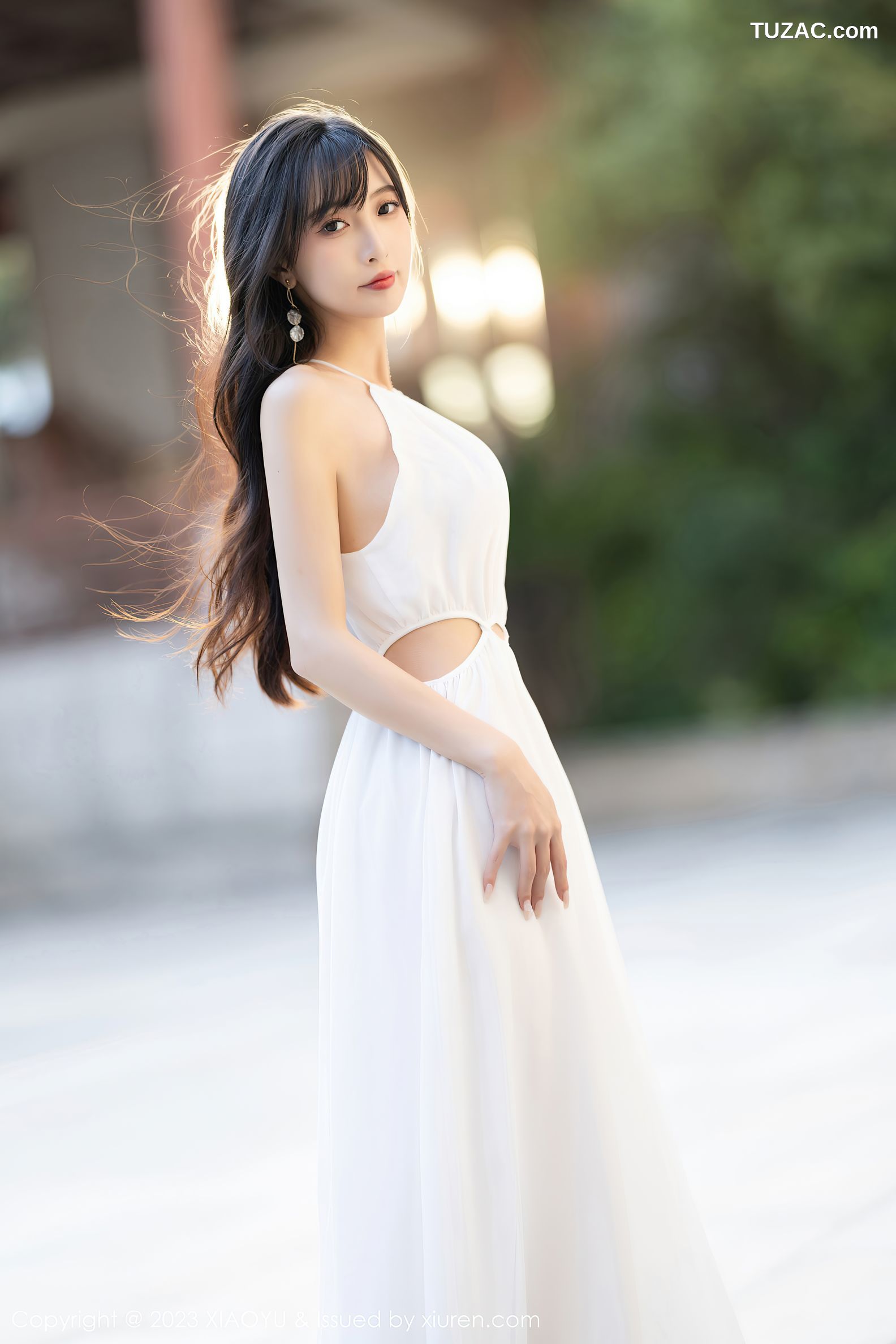 XiaoYu语画界-1161-林星阑-白色礼服长裙黑色情趣服饰-2023.12.11