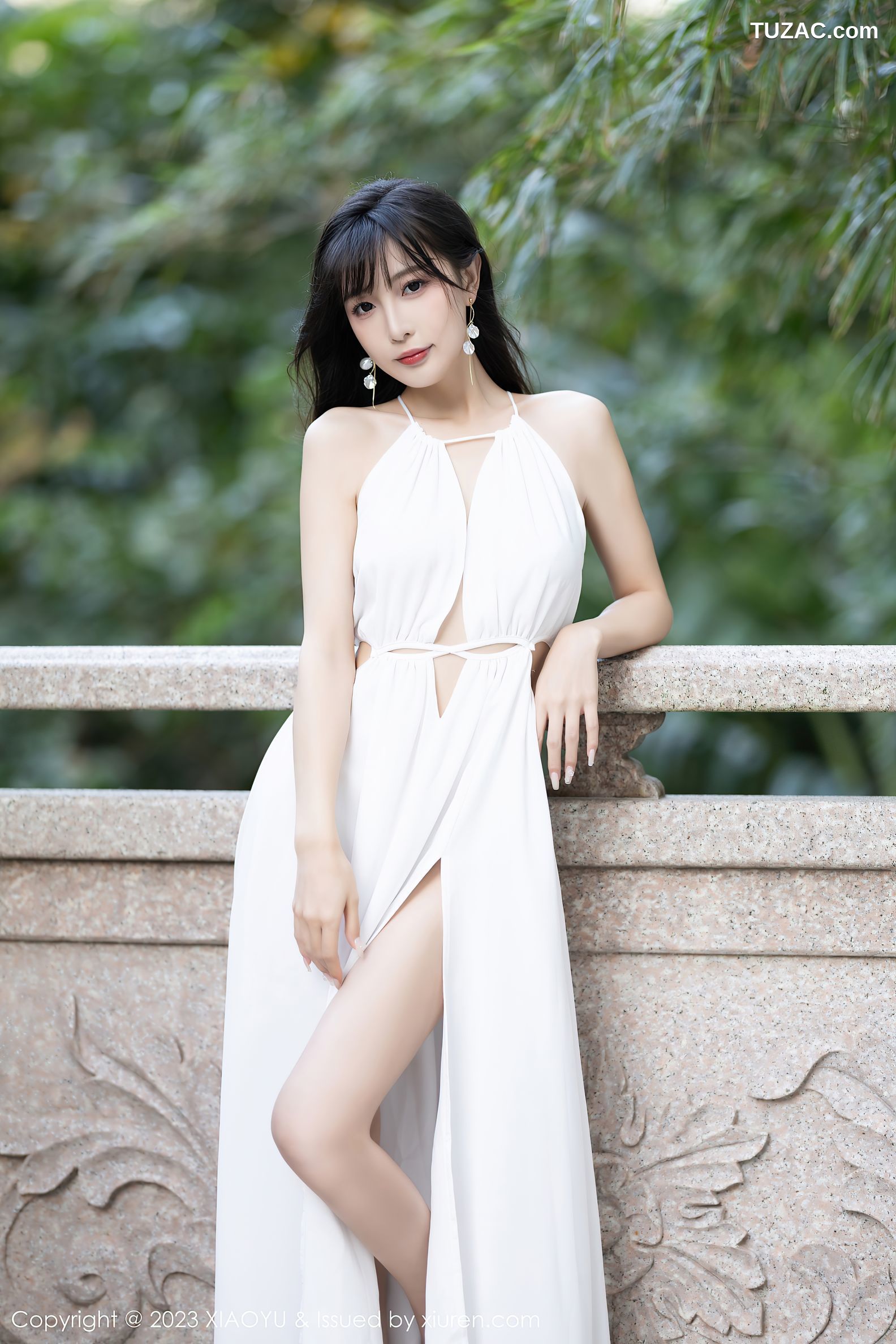 XiaoYu语画界-1161-林星阑-白色礼服长裙黑色情趣服饰-2023.12.11