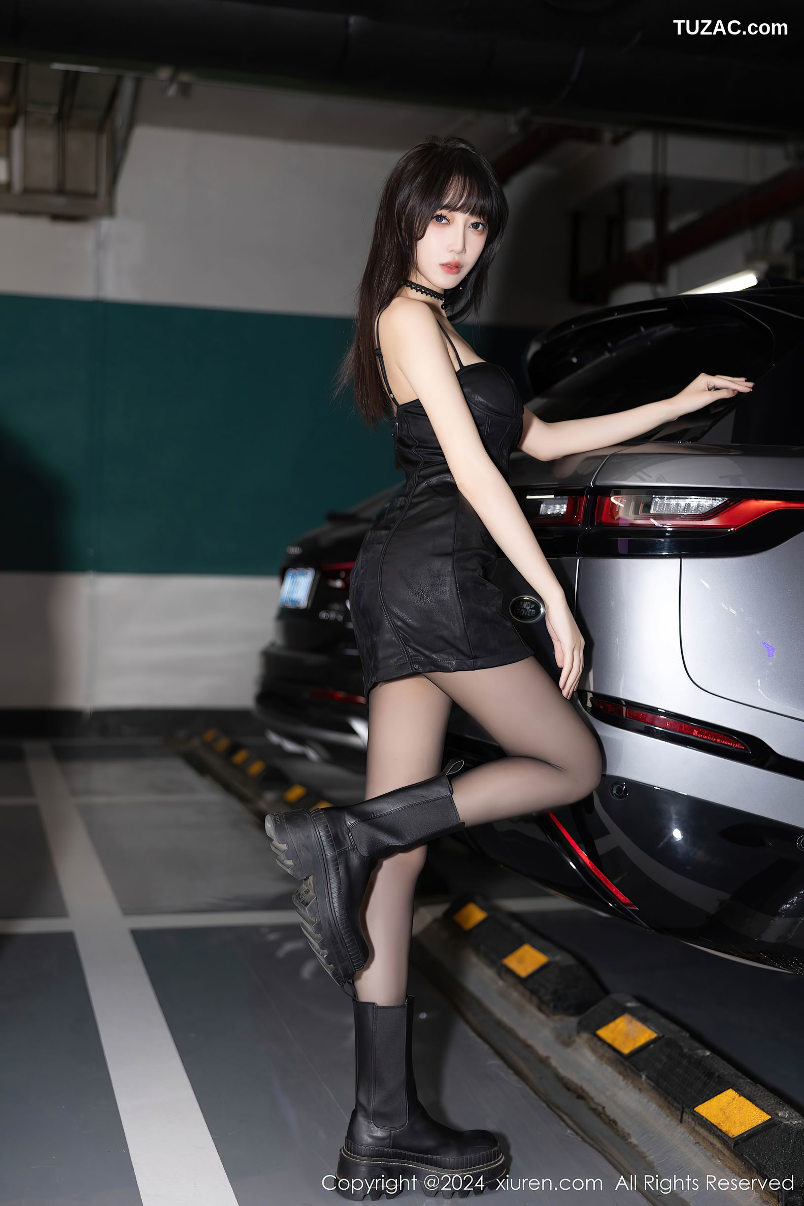 XiaoYu语画界-1176-玥儿玥er-黑色吊带短裙黑蕾丝情趣内衣黑丝-2024.01.02